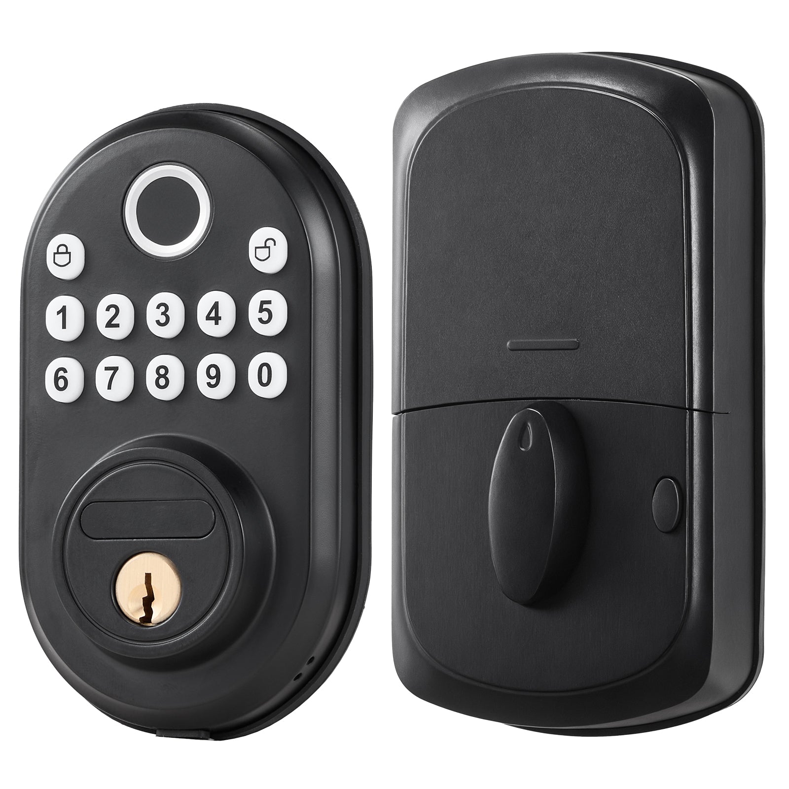 Fingerprint Door Lock Keyless Entry Door Lock Password and Key Unlock