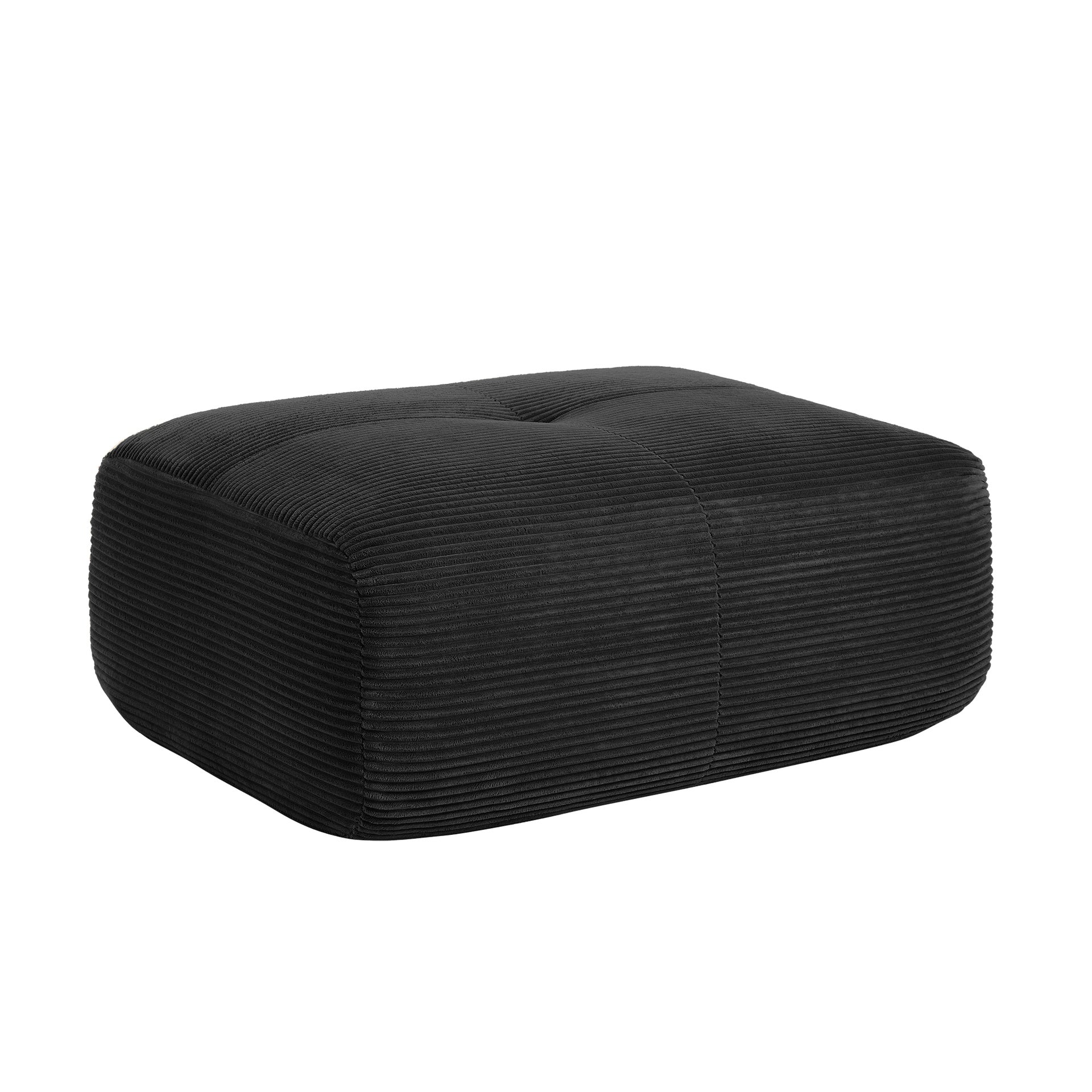 Hamlet LSF&RSF Corner Sofa W/Pillows Corduroy-Black