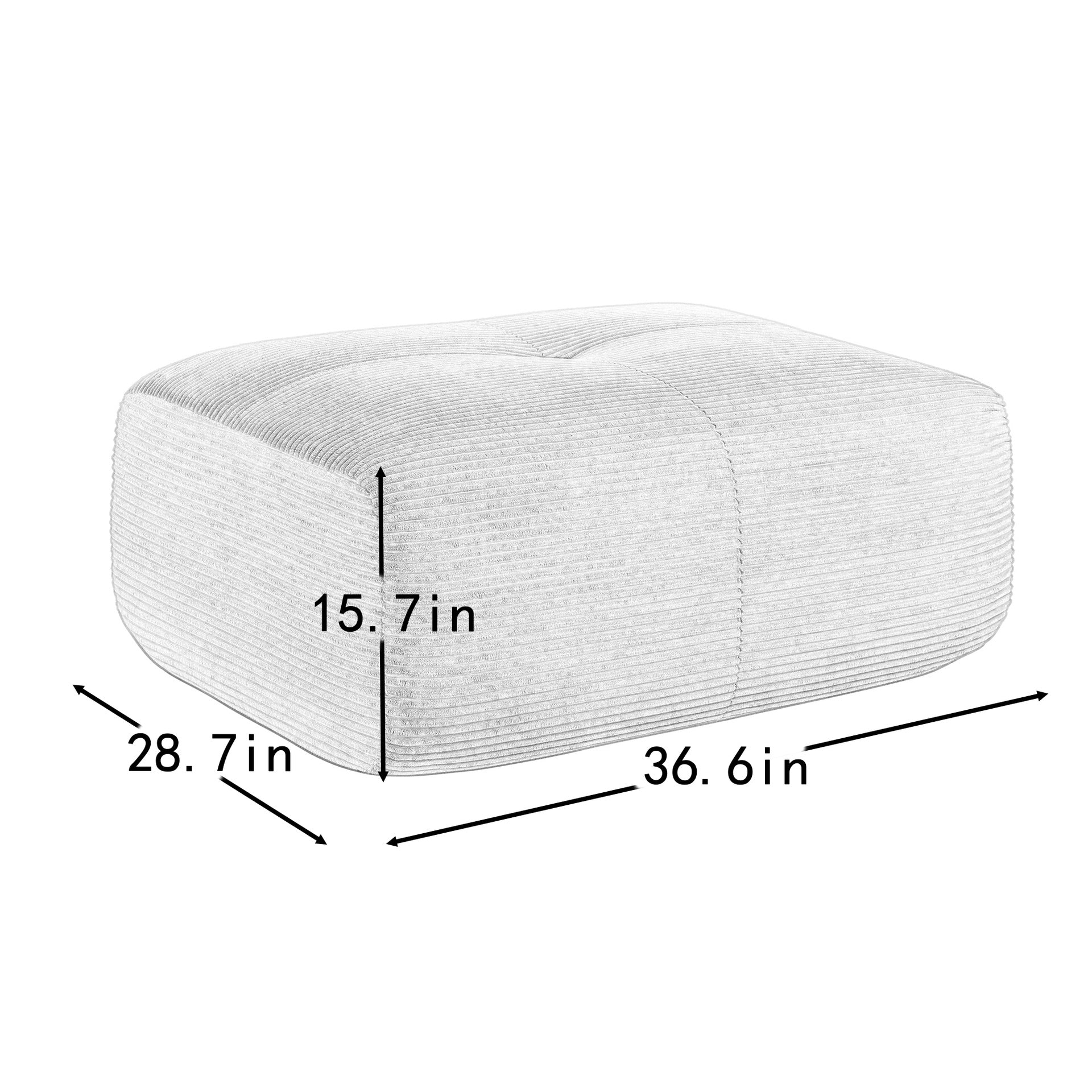 Hamlet LSF&RSF Corner Sofa W/Pillows Corduroy-Black
