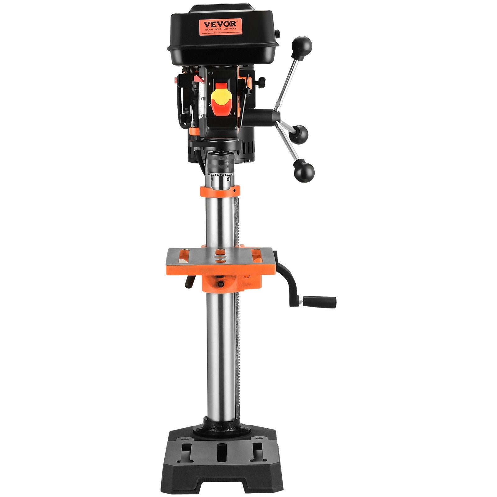 10'' 5-Speed Benchtop Drill Press Cast Iron Drill Press 3.2A 610-2800RPM