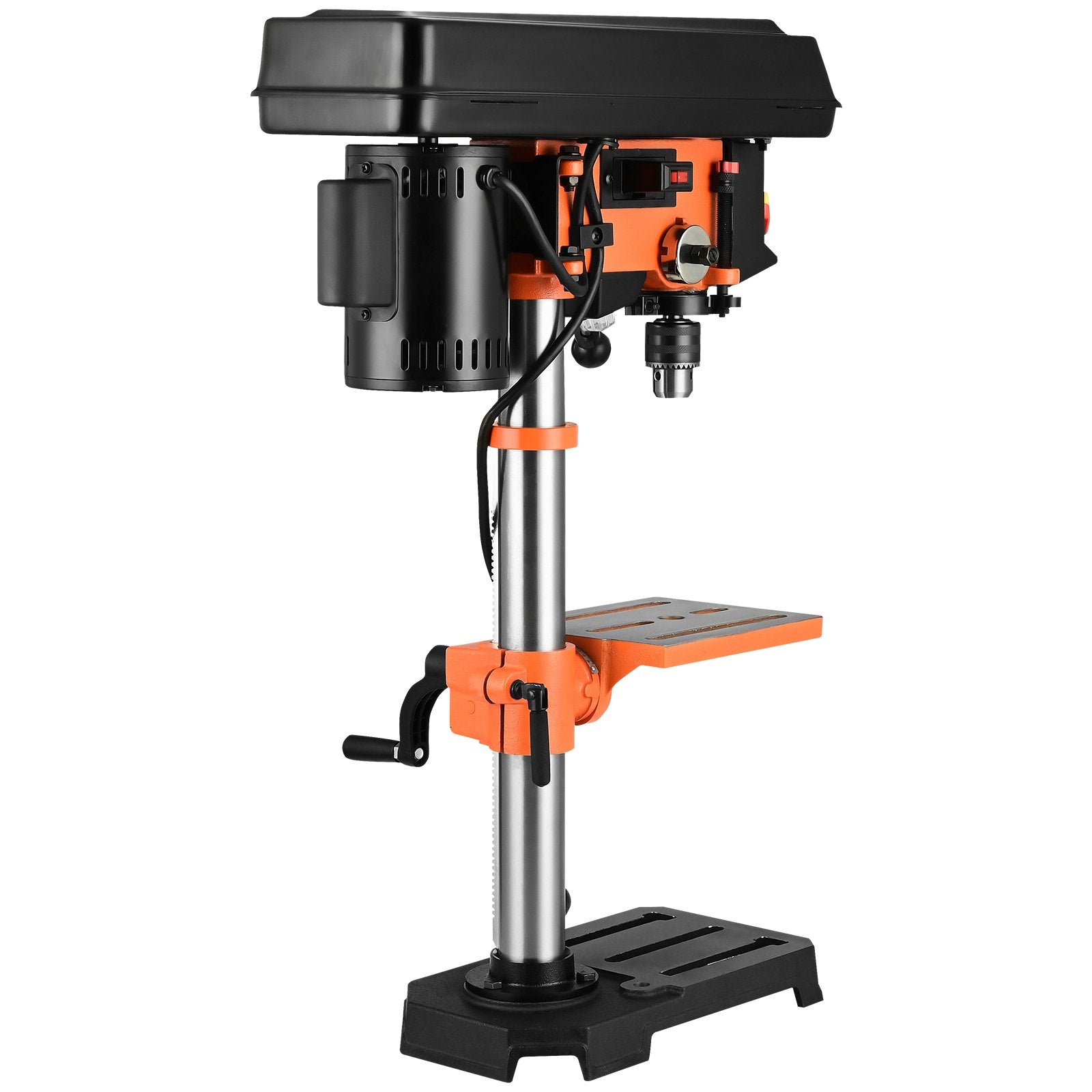 10'' 5-Speed Benchtop Drill Press Cast Iron Drill Press 3.2A 610-2800RPM