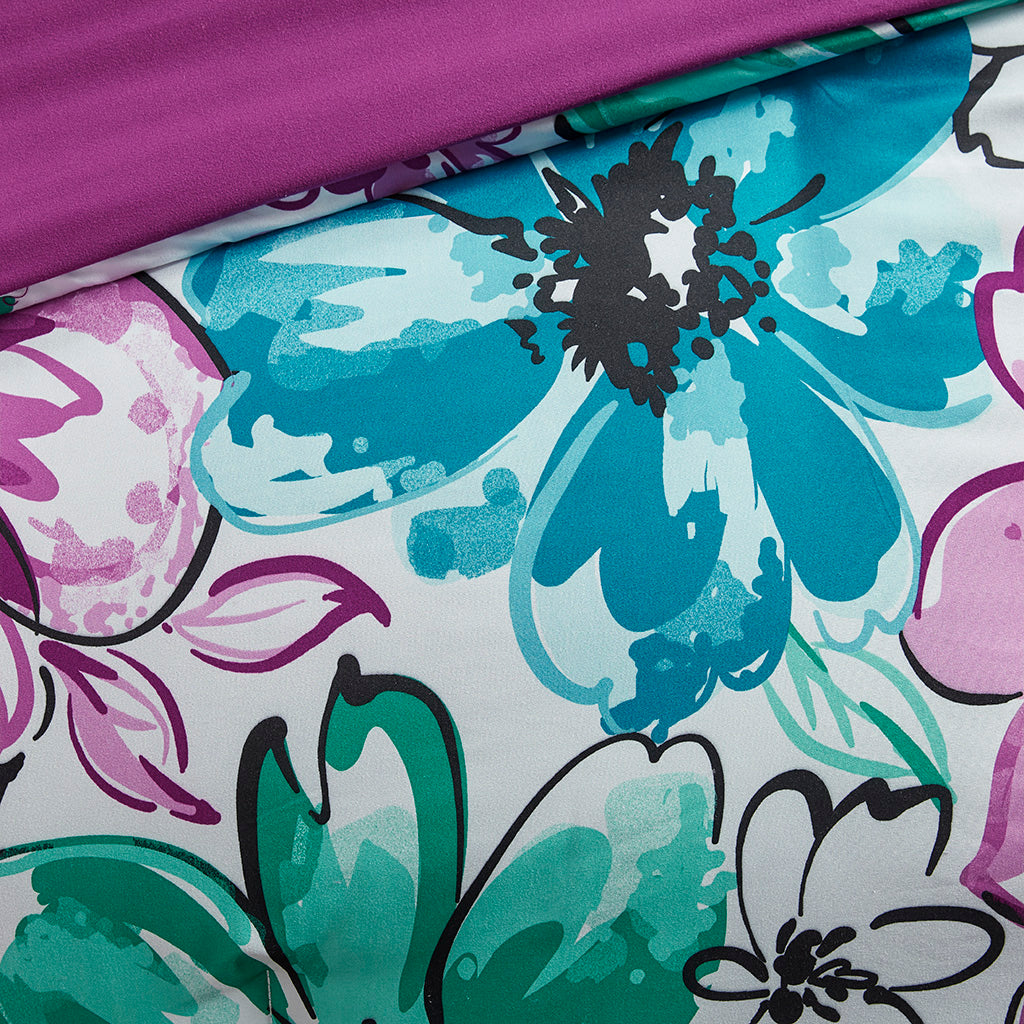 Twin/Twin XL Floral Comforter Set