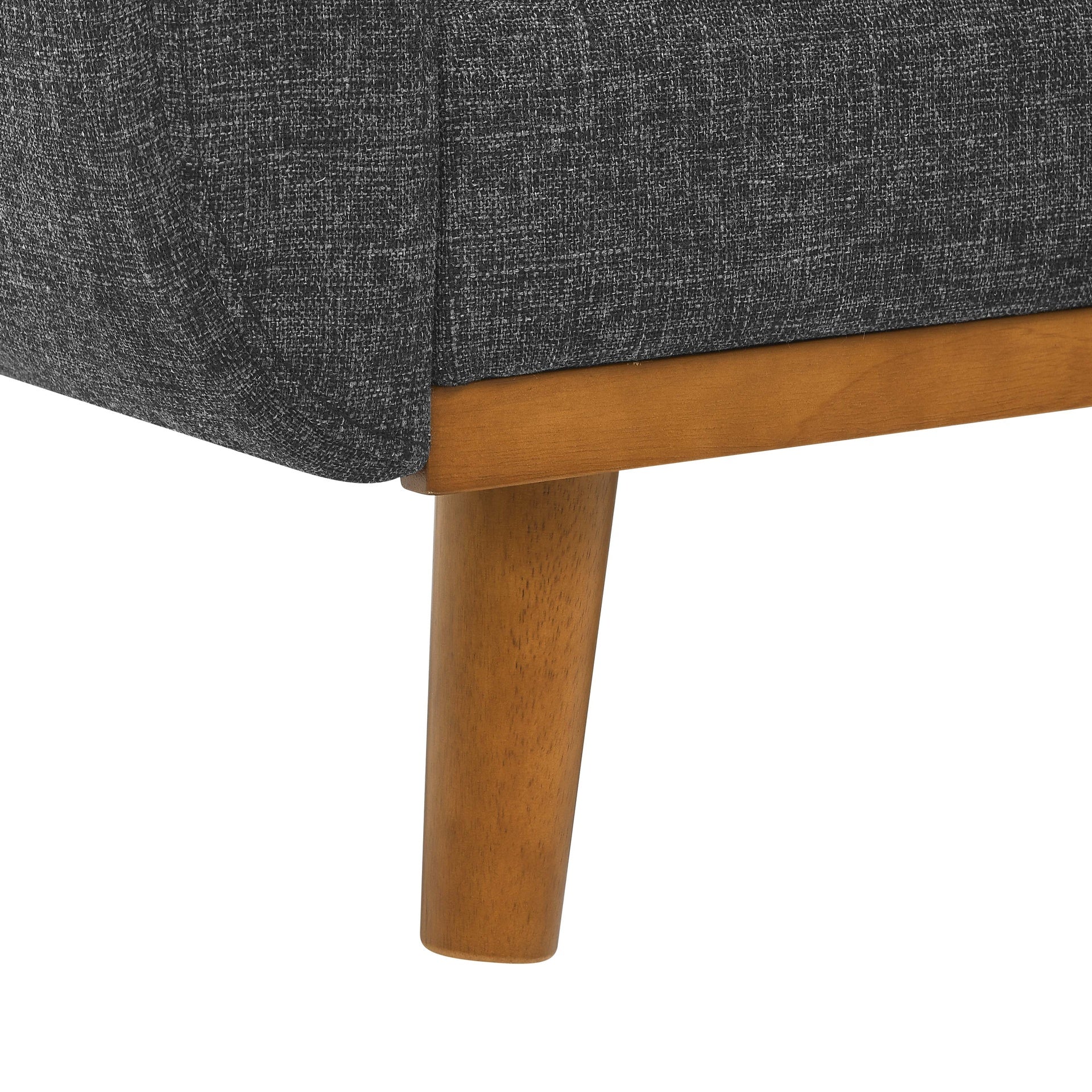 67.7" Wide Mid-Century Modern Upholstered Tufted Loveseat Sofa With Wooden Legs