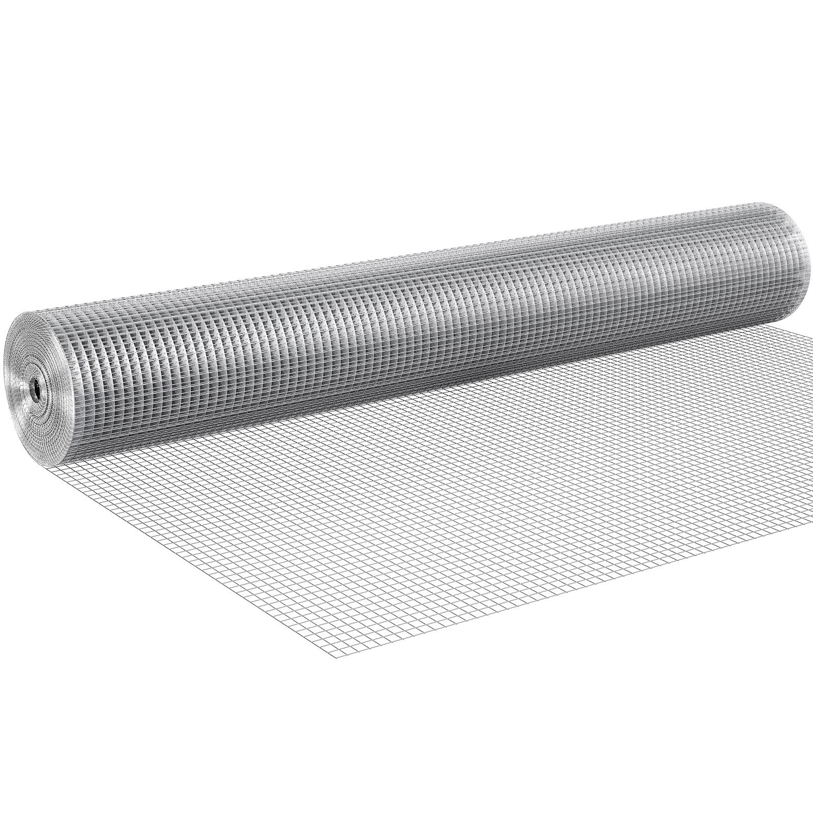 Hardware Cloth, 1/2 inch 48in x 50 ft 19 Gauge, Hot Dipped Galvanized Wire Mesh Roll, Chicken Wire Fencing, Wire Mesh for Rabbit Cages, Garden, Small Rodents