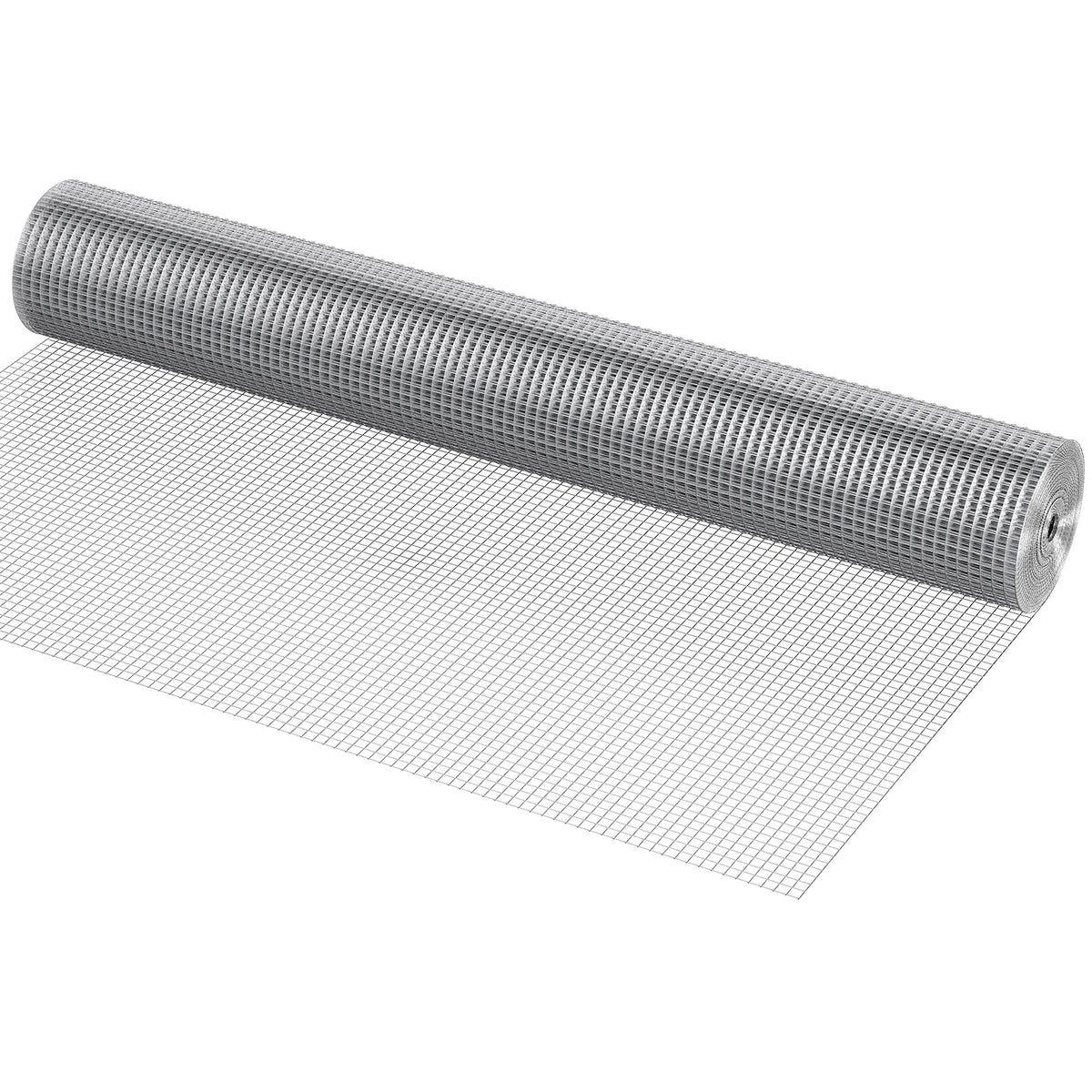 Hardware Cloth, 1/2 inch 48in x 50 ft 19 Gauge, Hot Dipped Galvanized Wire Mesh Roll, Chicken Wire Fencing, Wire Mesh for Rabbit Cages, Garden, Small Rodents