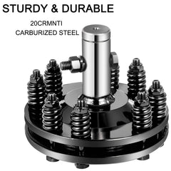 Slip Clutch, 1 3/8" PTO Slip Clutch, Smooth Round Ends PTO Friction Clutch, Carburized Steel Tractor Slip Clutch, Adjustable Rotary Cutter Slip Clutch, Black Brush Hog Slip Clutch for PTO Shaft