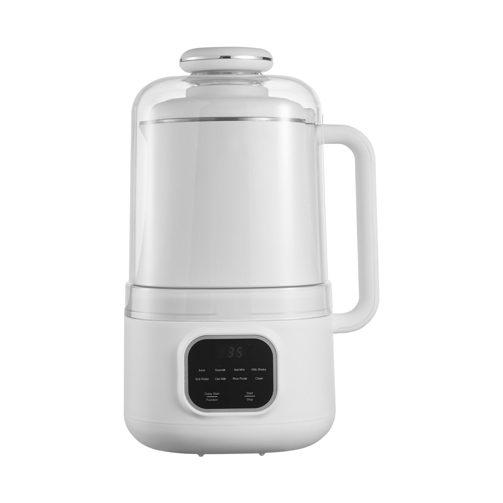 8-in-1 Nut Milk Maker, 34 oz Soy Milk Maker with 200W Blending, for Homemade Oat, Nut, Soy, Juice, Milkshake, Rice Cereal, Plant-Based Beverages with Self-Cleaning, Boil Water, 12-Hour Delay