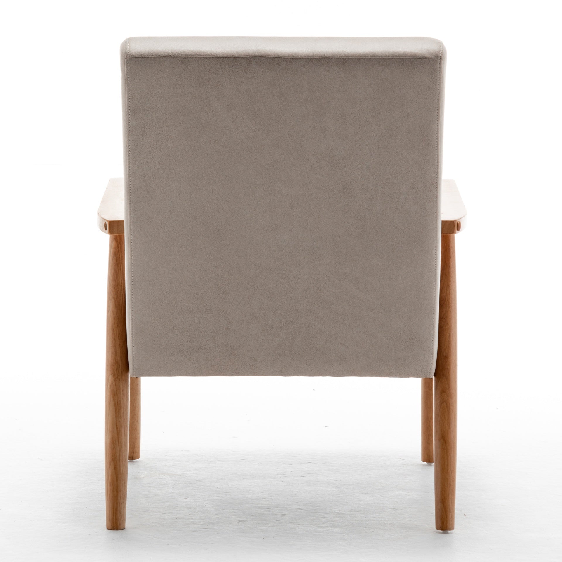 25.38'' Wide Classic Mid-Century Modern Arm Chair, Light Camel