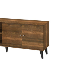 Amidon TV Stand for TVs up to 63", with 2 Storage Shelves& 1 Cabinet, Modern Entertainment Centre for TV in Living Room in  Brown