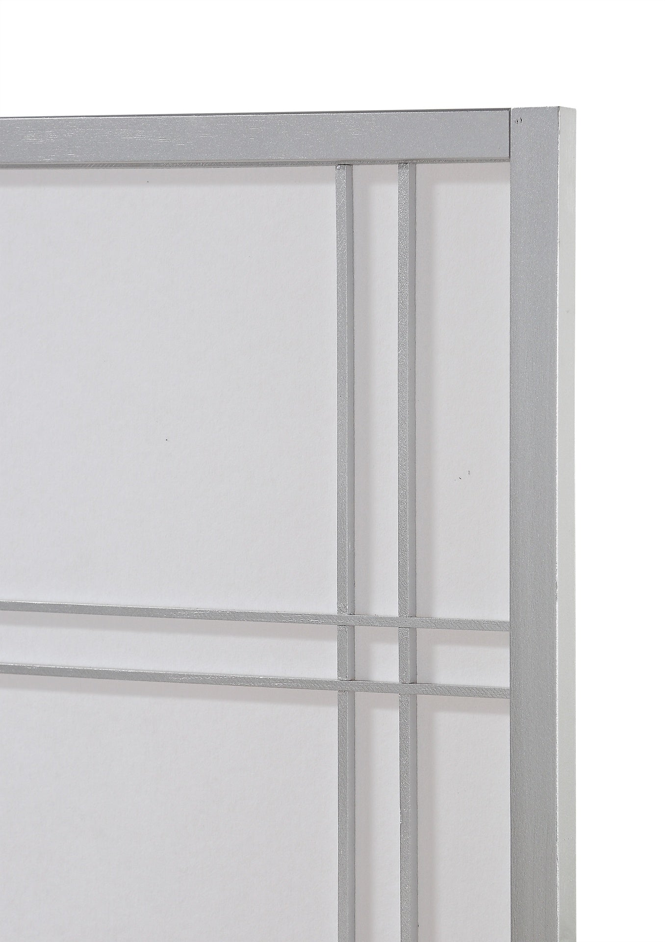 Seto 4-Panel Room Divider Screen, Silver
