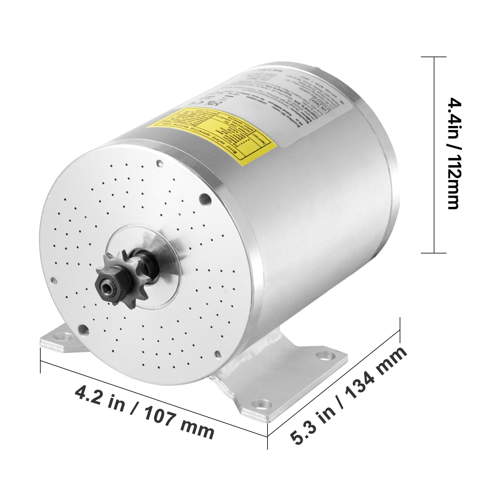 1800W Electric Brushless DC Motor Kit 48V 4500rpm Motor with Upgraded Controller