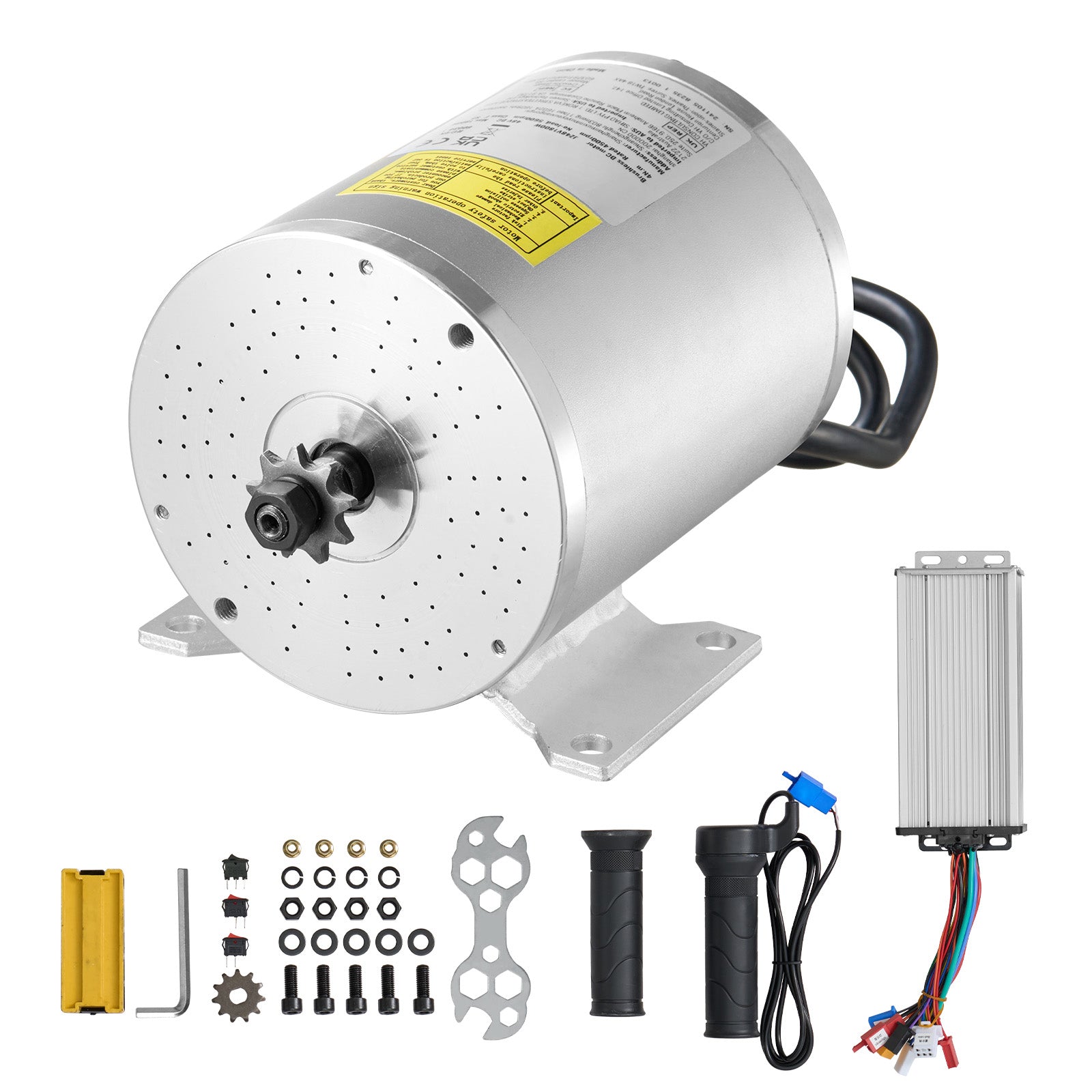 1800W Electric Brushless DC Motor Kit 48V 4500rpm Motor with Upgraded Controller