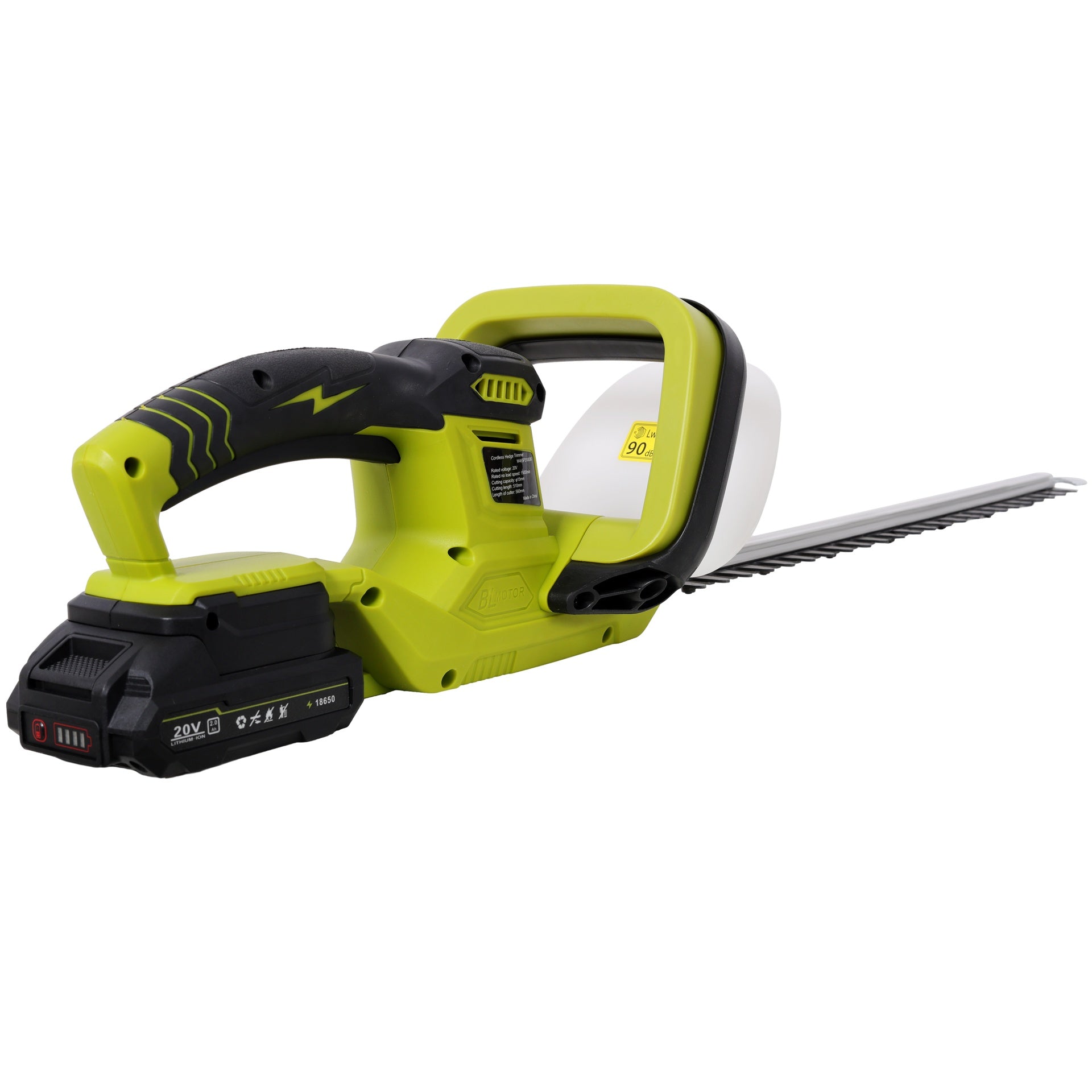 21V DC Hedge Trimmer,Brush motor, with Battery and Seat Charger, 21inch Steel Blade, for Lawns, Bushes and Garden Landscaping