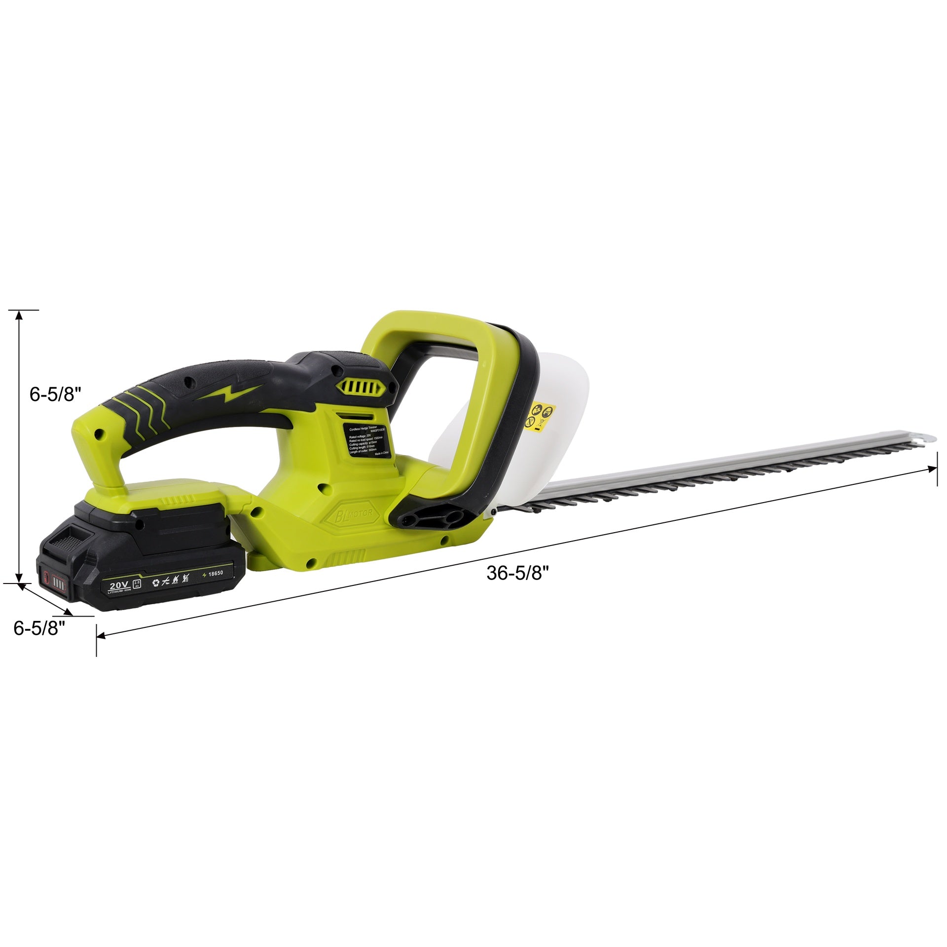 21V DC Hedge Trimmer,Brush motor, with Battery and Seat Charger, 21inch Steel Blade, for Lawns, Bushes and Garden Landscaping