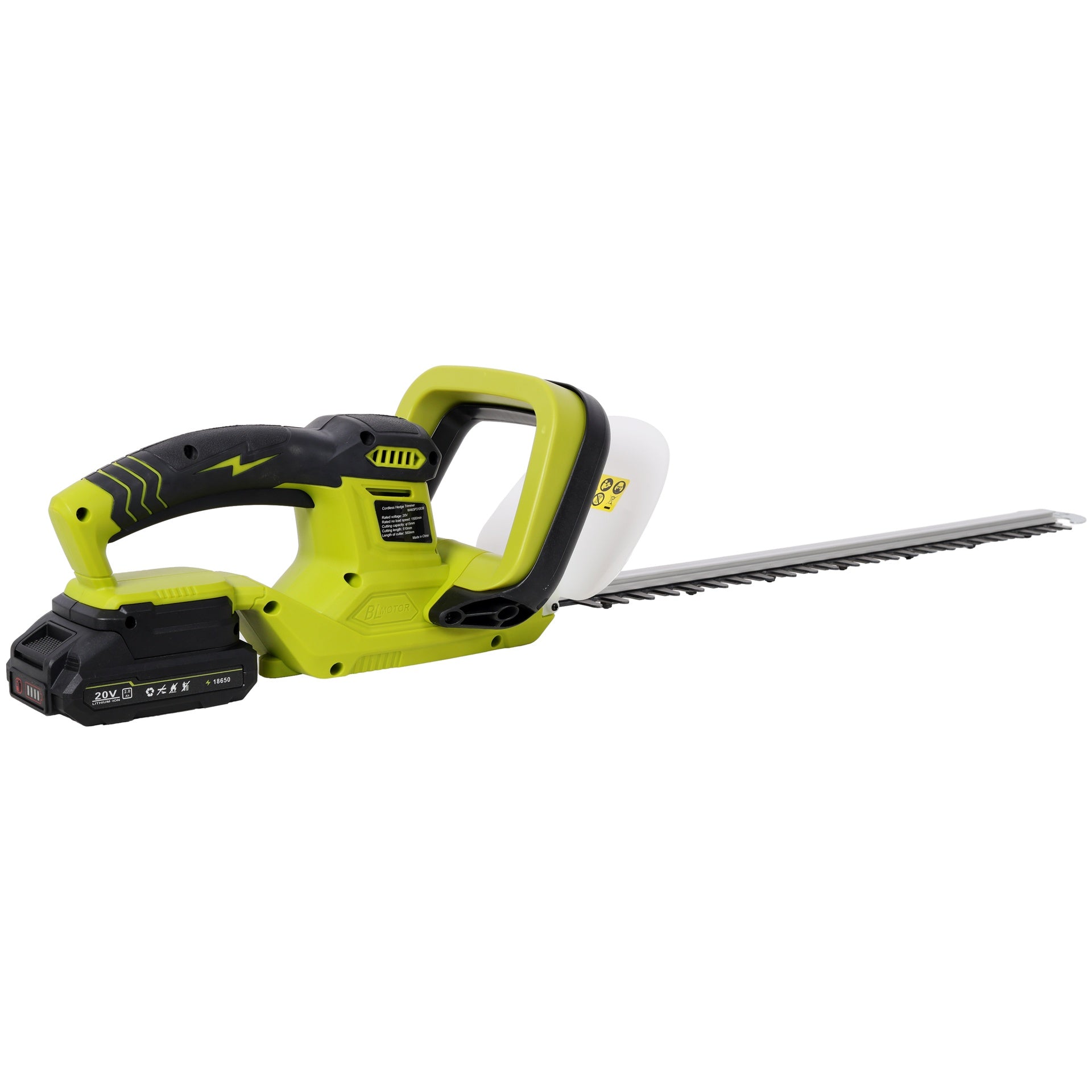 21V DC Hedge Trimmer,Brush motor, with Battery and Seat Charger, 21inch Steel Blade, for Lawns, Bushes and Garden Landscaping