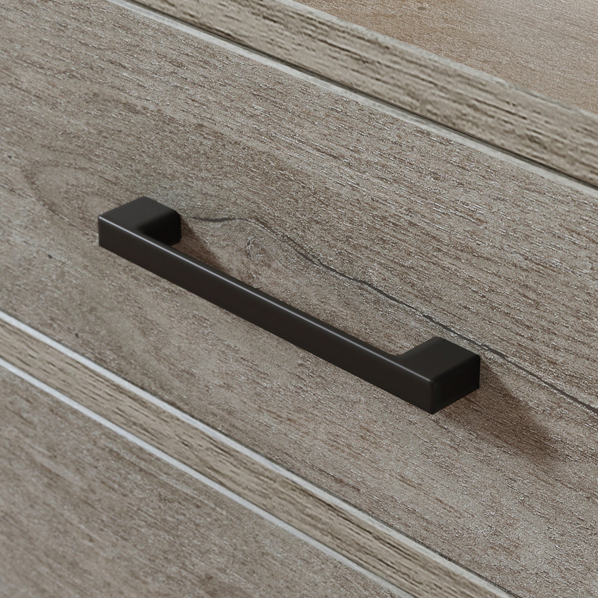L-Shaped Desk with Minimalist Design, Brown finish