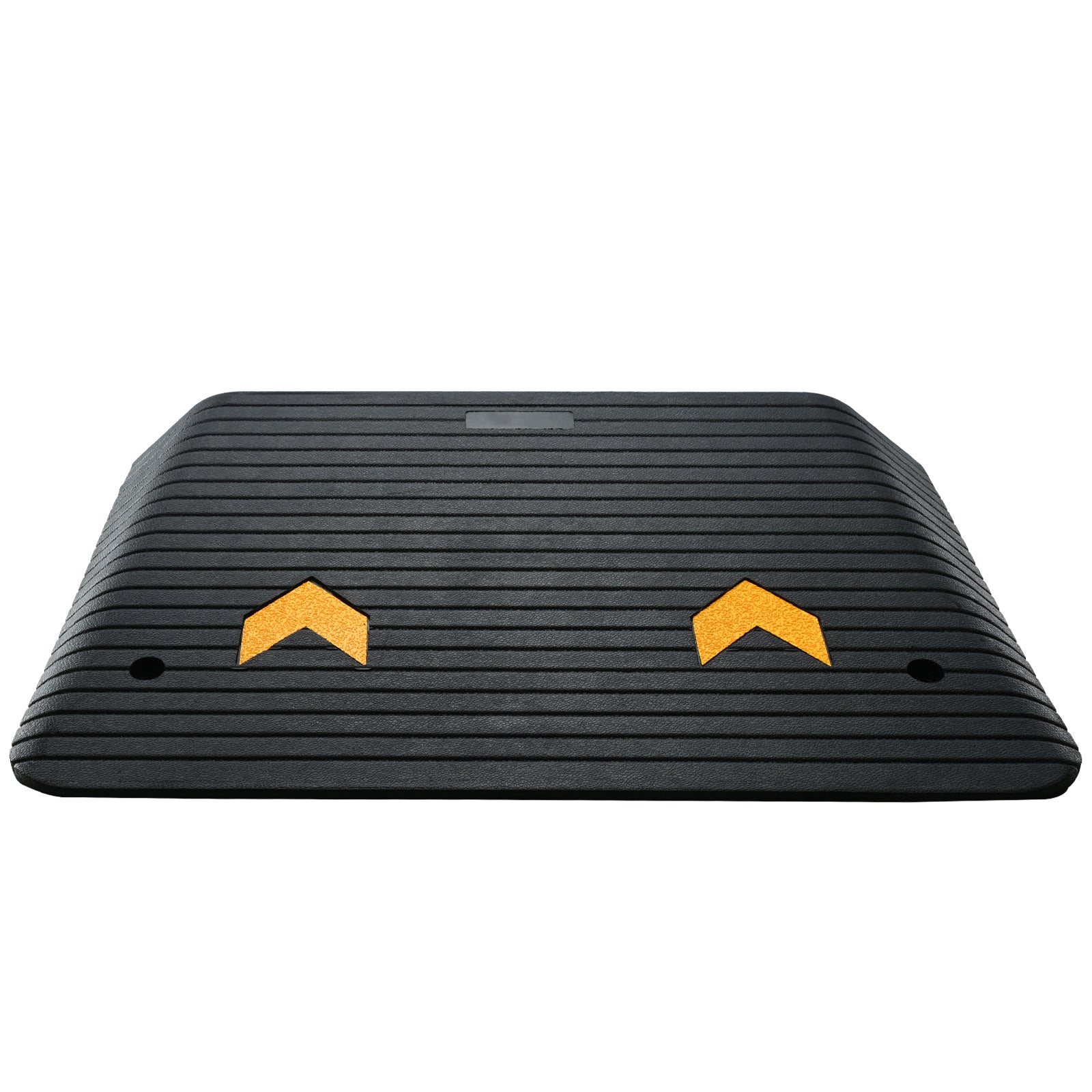 Rubber Threshold Ramp, 4" Rise Wheelchair Ramp Doorway, Recycled Rubber Power Curb Ramp Rated 33069 Lbs Load Capacity, Non-Slip Textured Surface Rubber Ramp for Wheelchair Car Scooter
