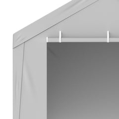 Carport Replacement Canopy Cover Top + Side Wall 10 x 20 ft, Garage Tent Shelter Tarp Heavy-Duty Waterproof & UV Protected, Easy Installation with Ball Bungees,White (Frame Not Included)