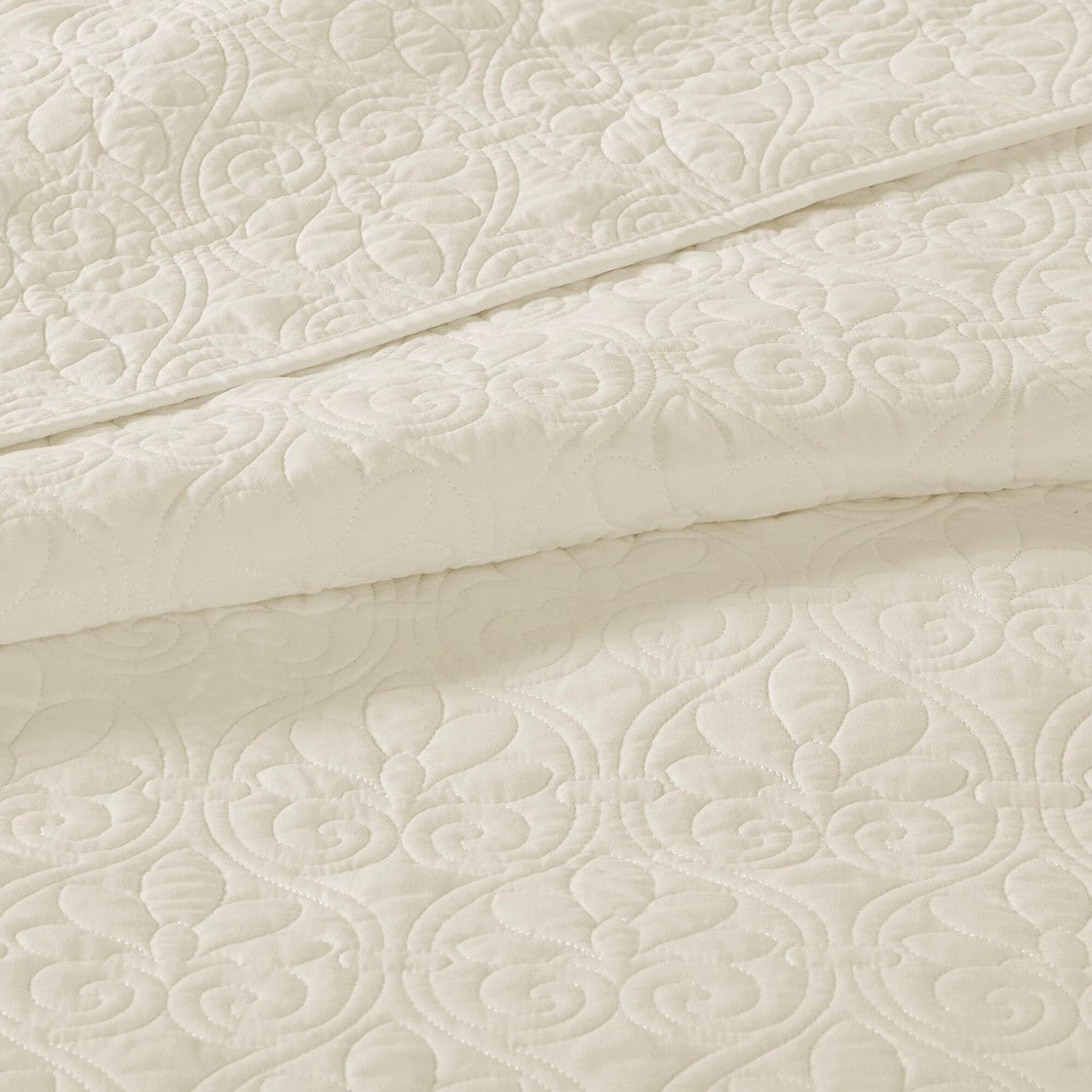 Reversible Quilt Set Cream King/Cal King