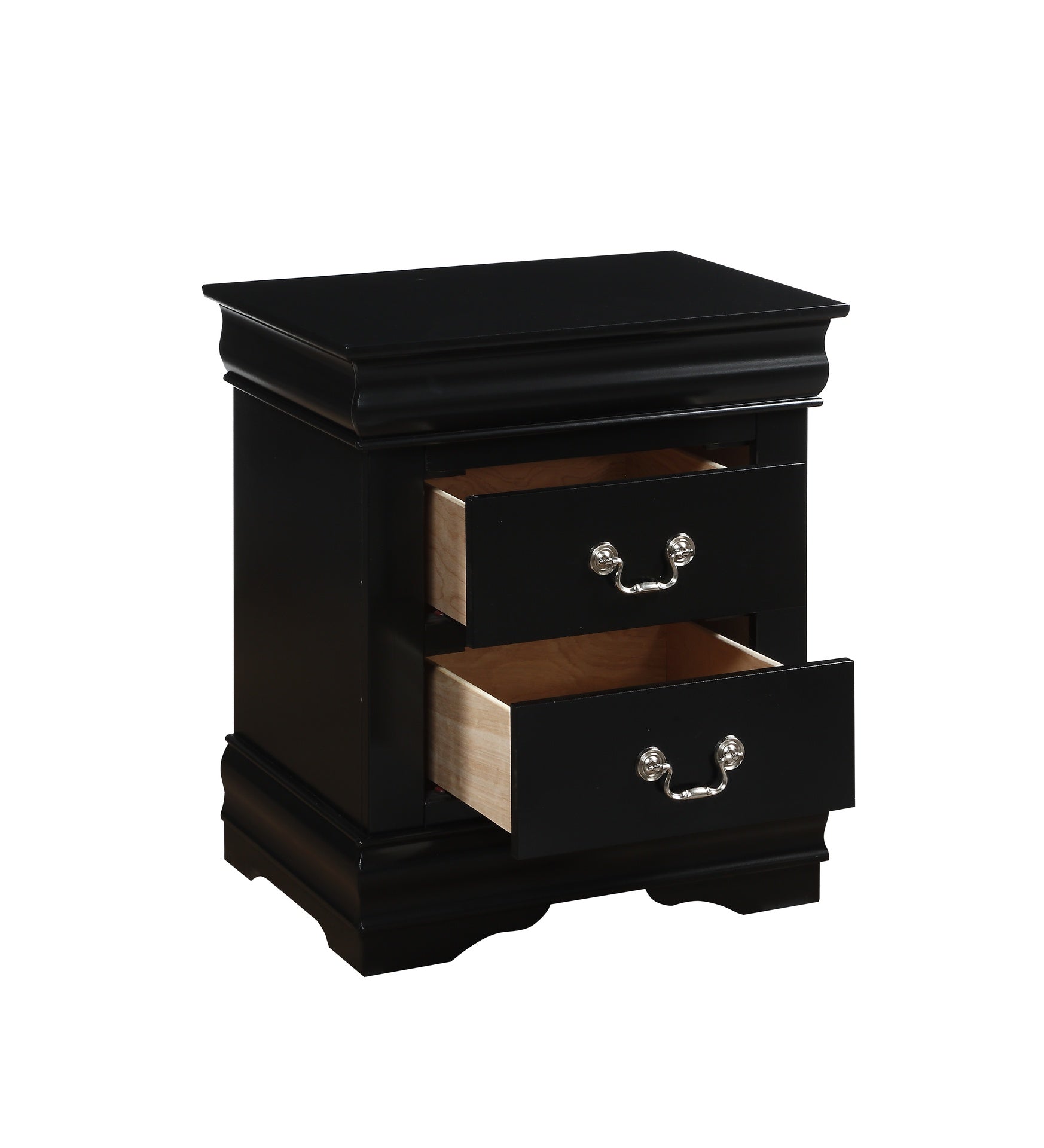 Louis Philippe Black Finish Nightstand