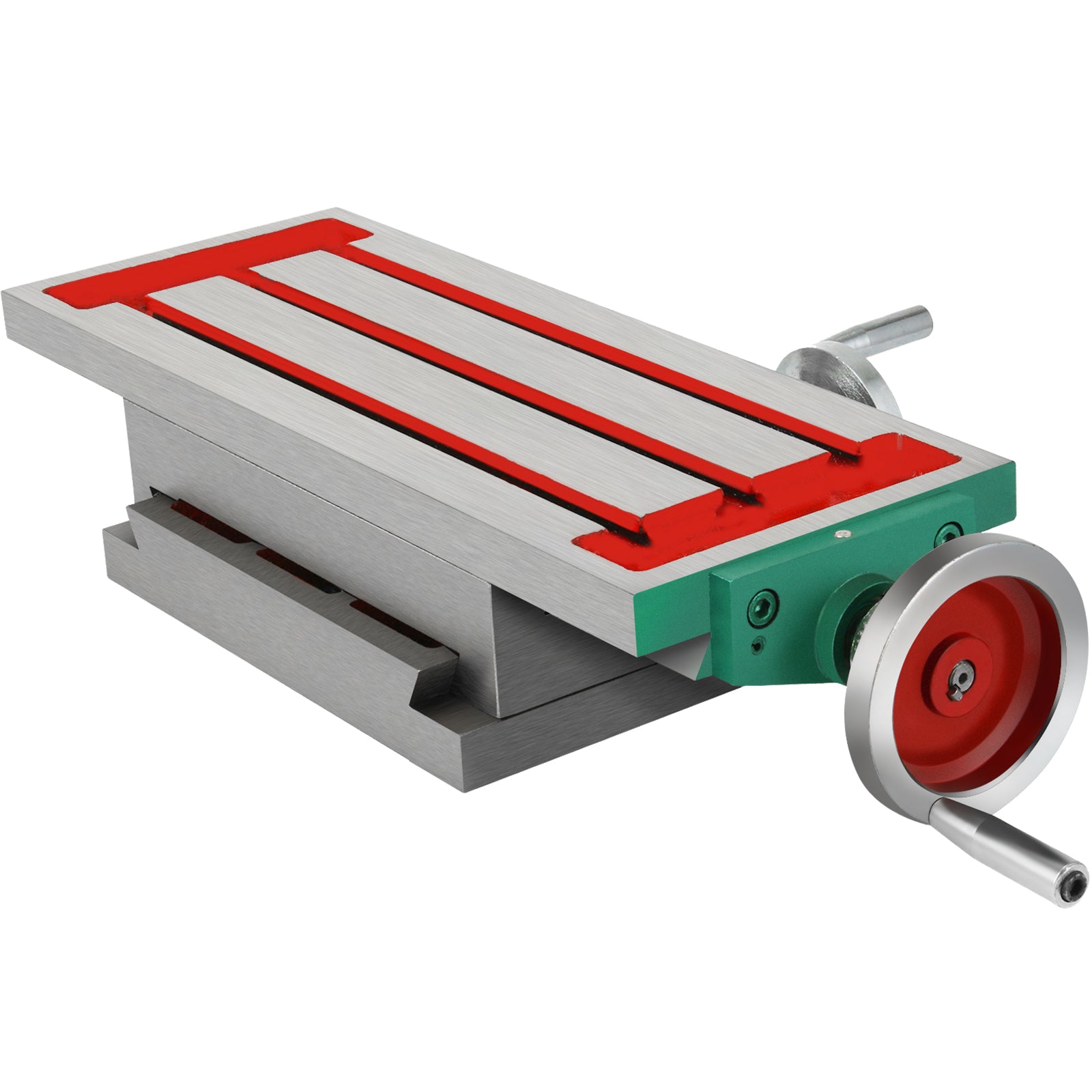 Milling Working Table 17.7 X 6.7 Inch, Compound Milling Machine Work Table 2 Axis 4 Ways Move, Multifunction Milling Working Table Heavy-duty Structure,for Milling and Drilling Machine