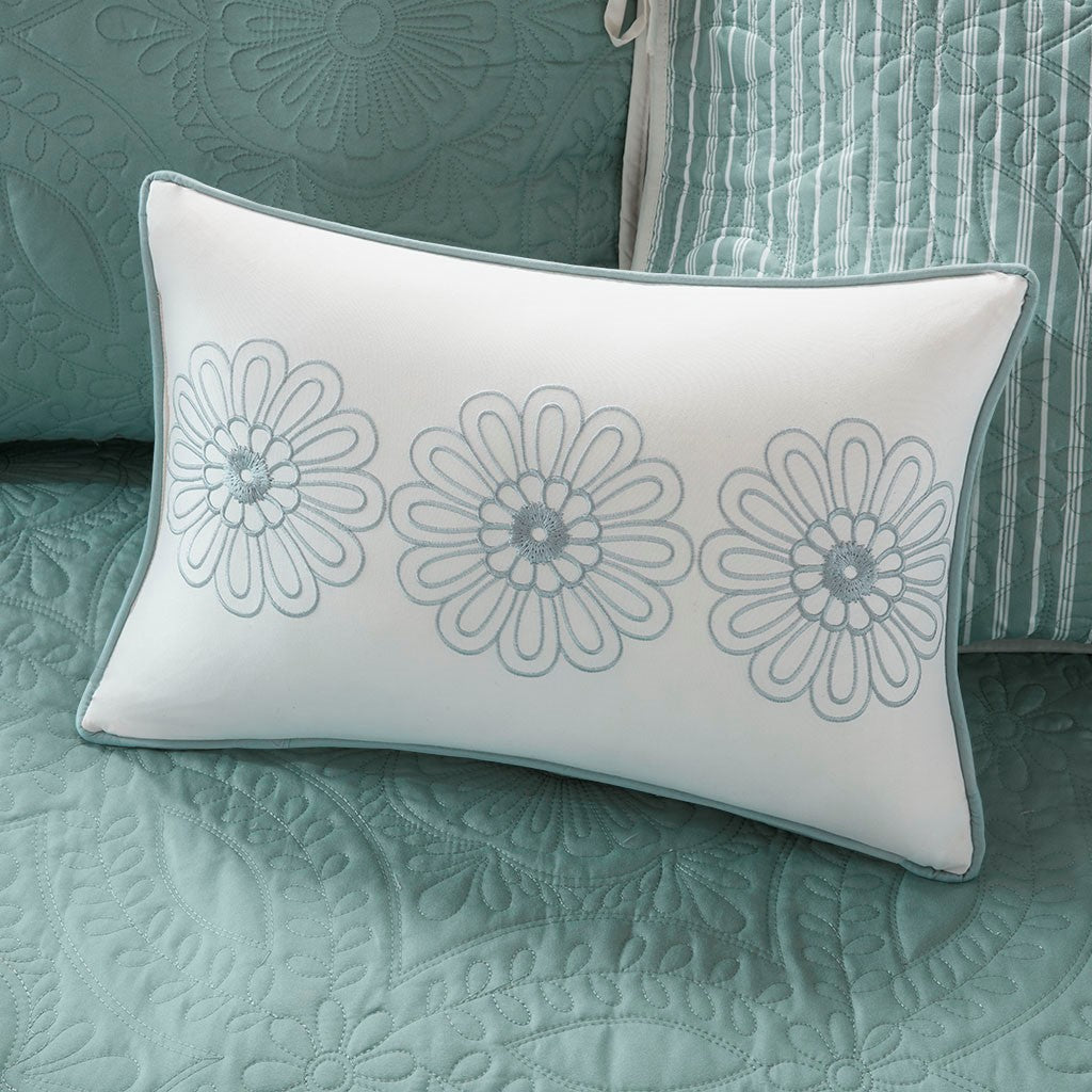 6 Piece Reversible Daybed Cover Set Blue Daybed