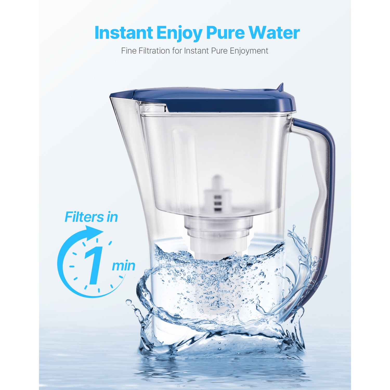 Pitcher Water Filters 3-pack Replacement Filters for Water Filter Pitcher 6216