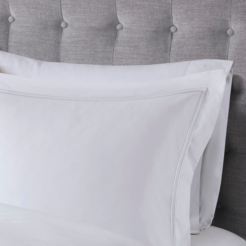 King/Cal King 100% Cotton Sateen Embroidered Comforter Set