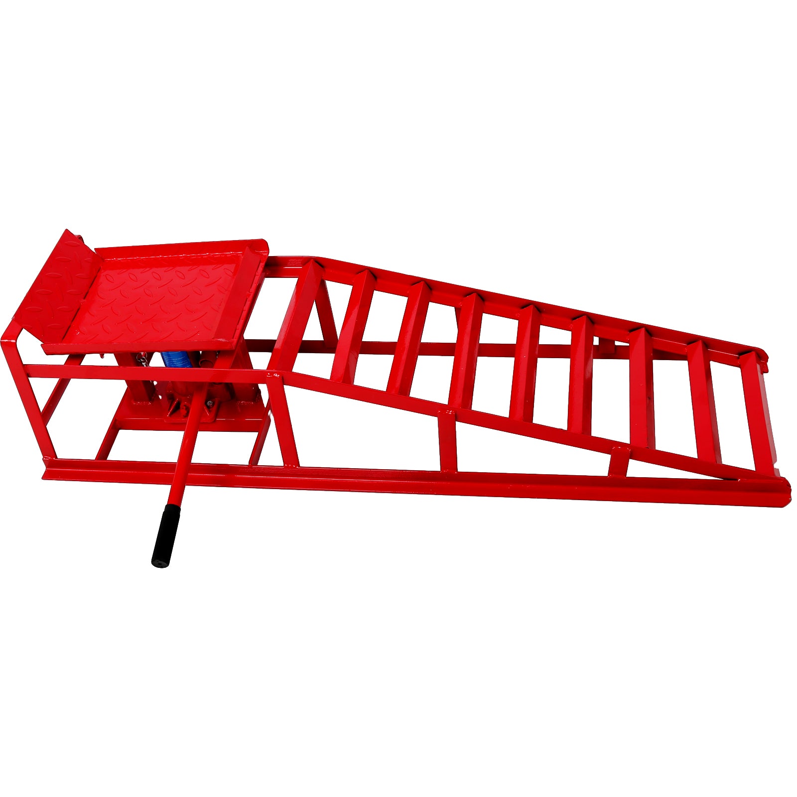 Auto Car Truck Service Ramps Lifts, Garage Car Lift Hydraulic Ramps Black 5 Ton,Automotive Hydraulic Lift Repair Frame Lift(2 Pack) red