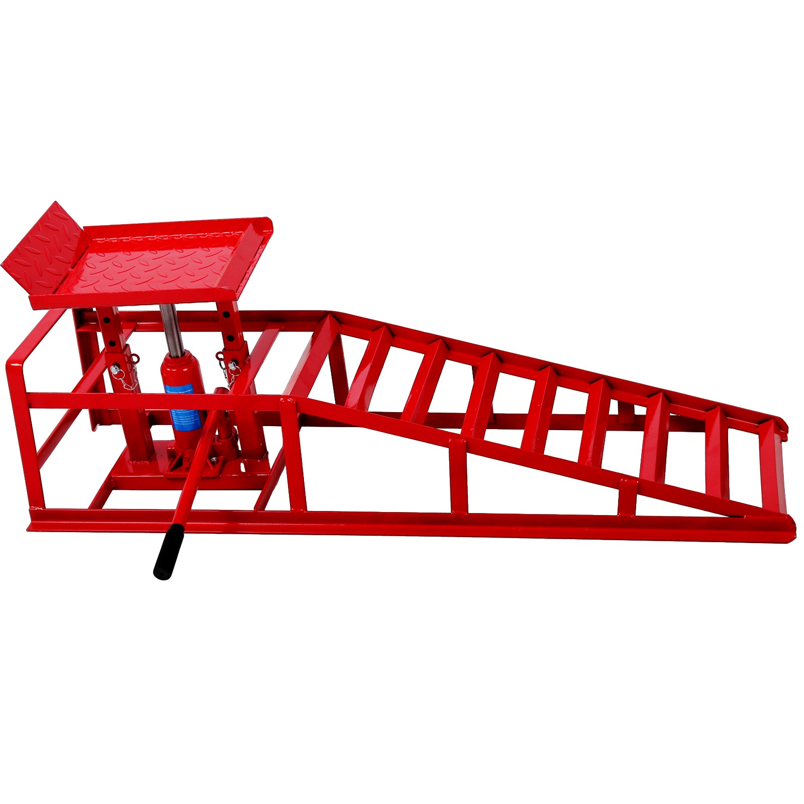 Auto Car Truck Service Ramps Lifts, Garage Car Lift Hydraulic Ramps Black 5 Ton,Automotive Hydraulic Lift Repair Frame Lift(2 Pack) red