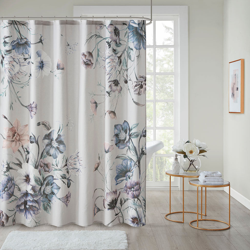 Printed Cotton Shower Curtain