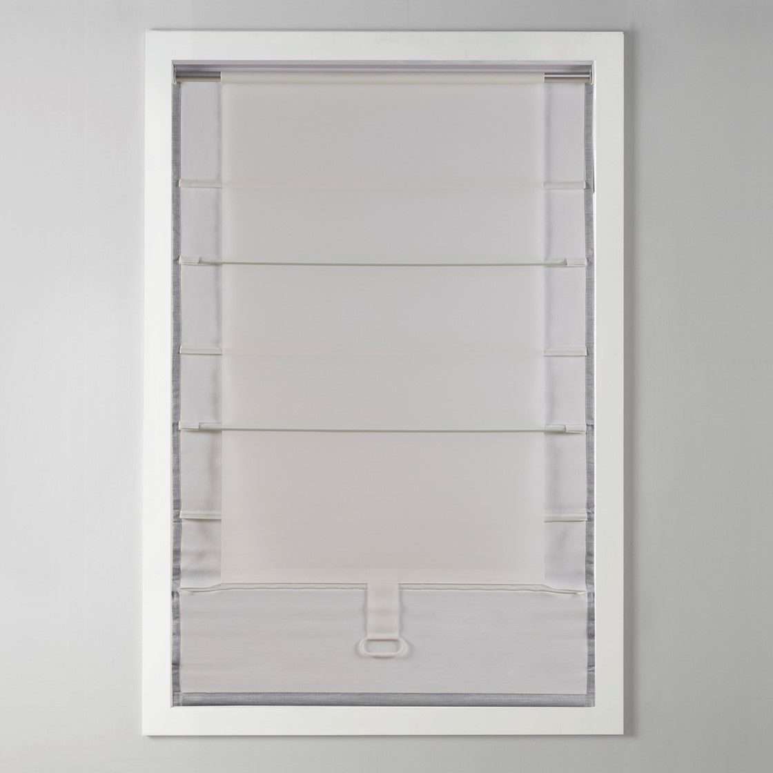 Basketweave Room Darkening Cordless Roman Shade