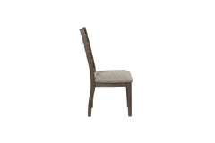 Casual Side Dining Chair W/ Ladder Back (Set of 2)