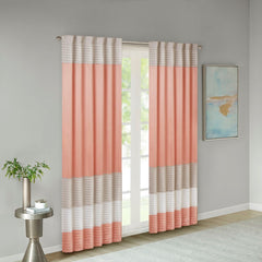 Polyoni Pintuck Curtain Panel(Only 1 Pc Panel)