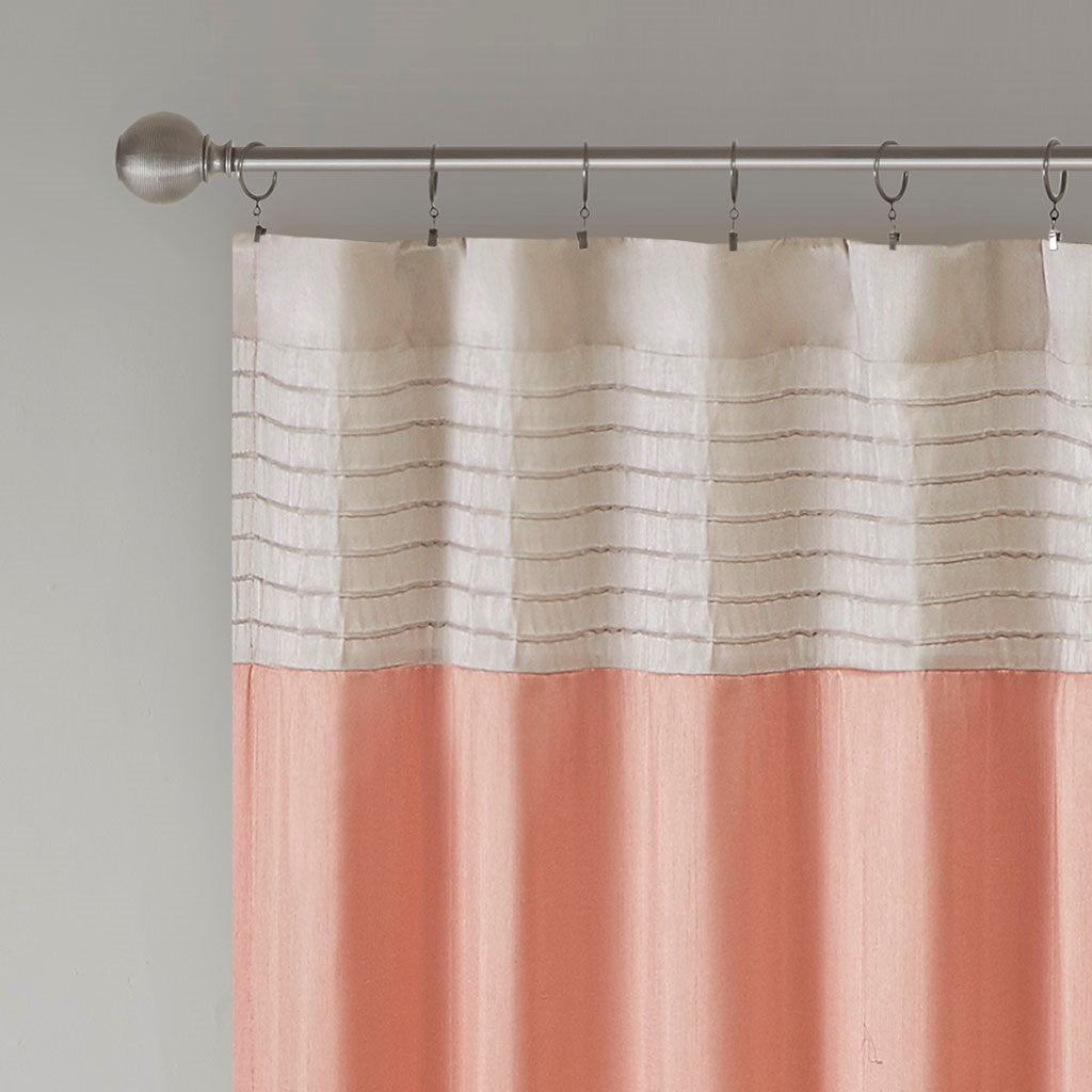 Polyoni Pintuck Curtain Panel(Only 1 Pc Panel)