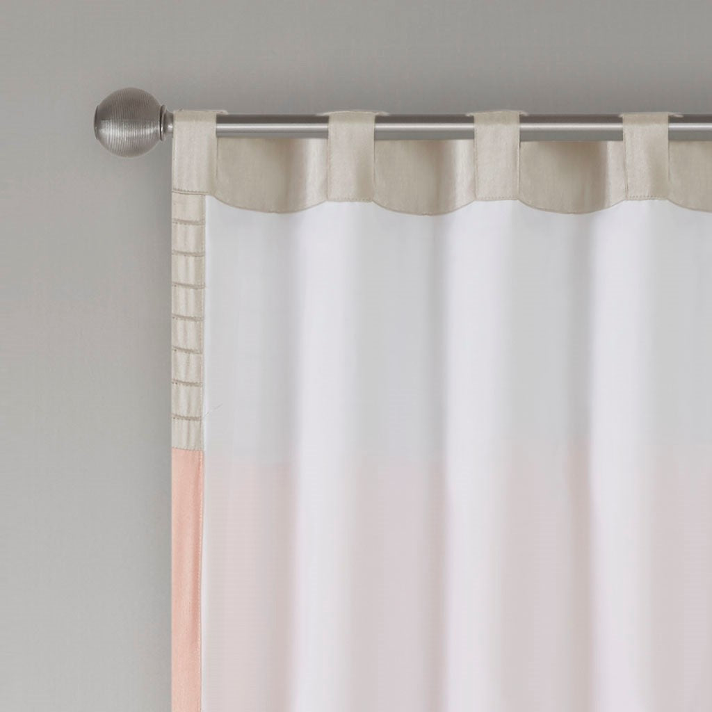 Polyoni Pintuck Curtain Panel(Only 1 Pc Panel)