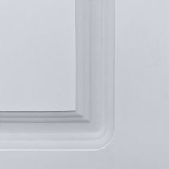 CNC crafted modern door 3/4" thick 38 in. x 84 in. MDF White Barn Sliding Door With Hardware kit