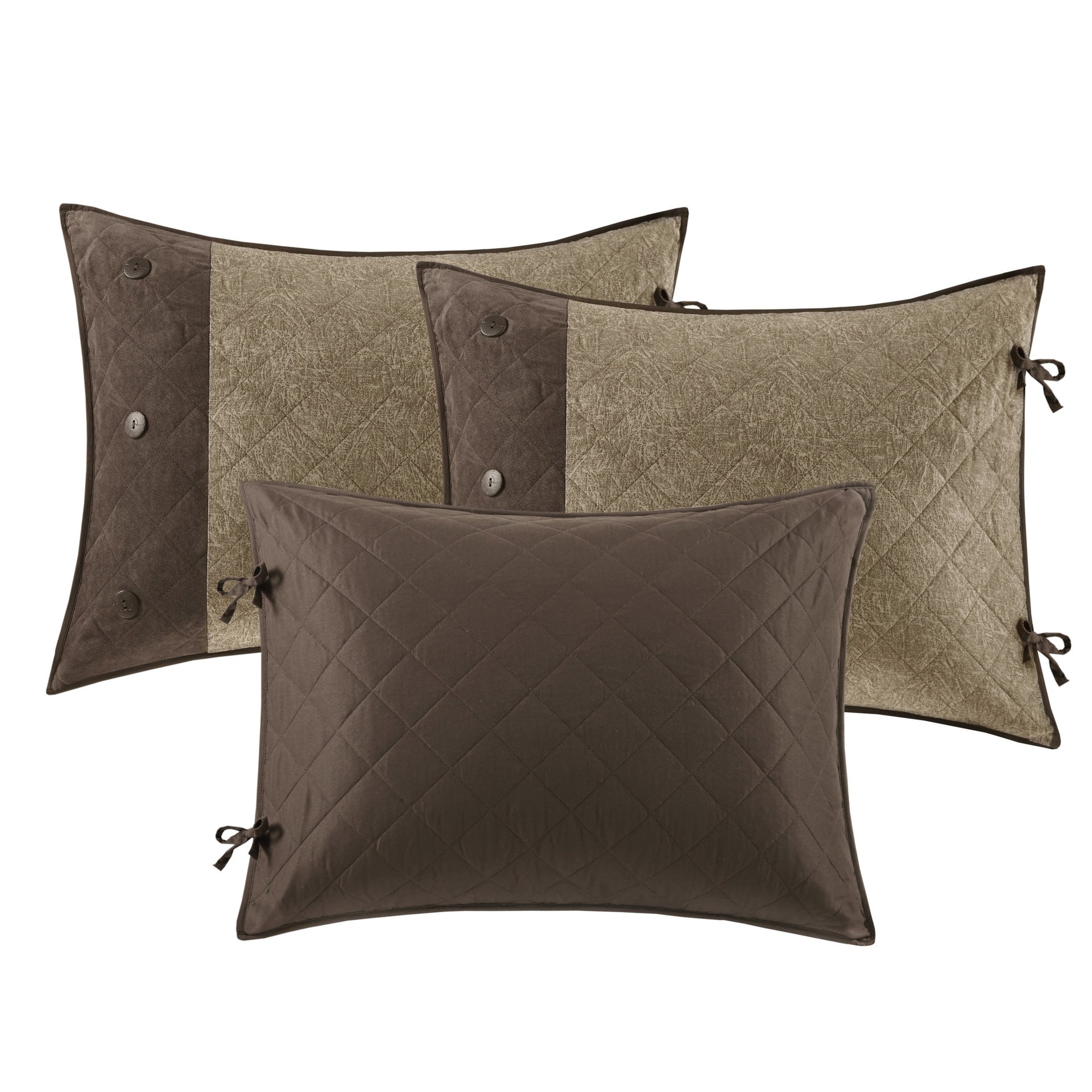 6 Piece Reversible Daybed Cover Set Brown Daybed