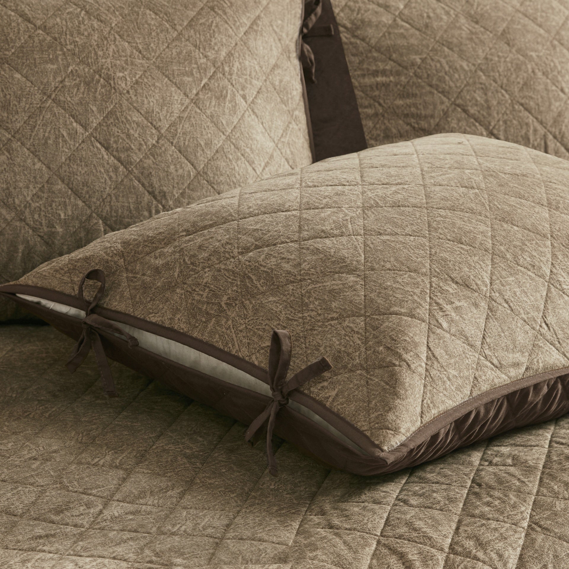 6 Piece Reversible Daybed Cover Set Brown Daybed
