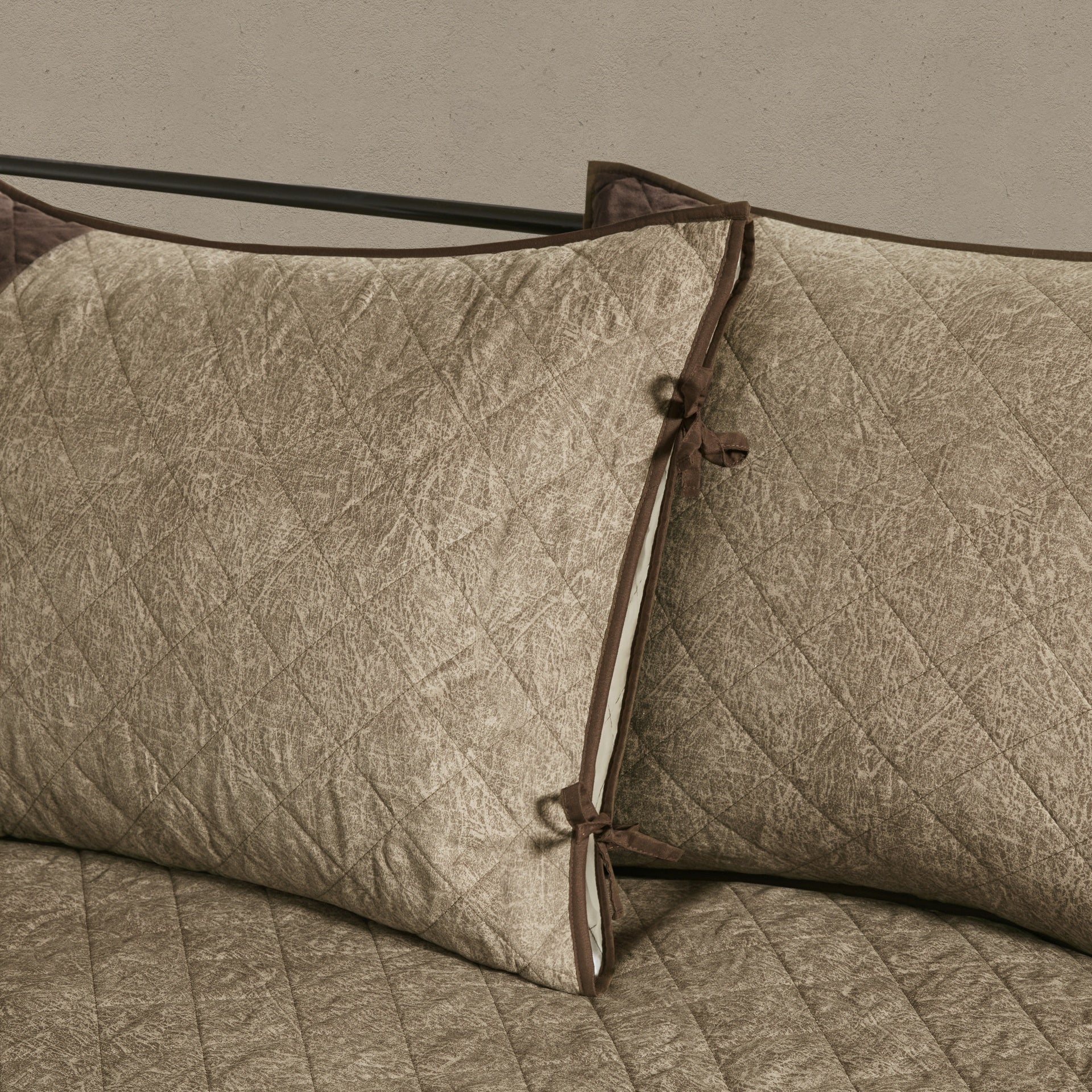 6 Piece Reversible Daybed Cover Set Brown Daybed