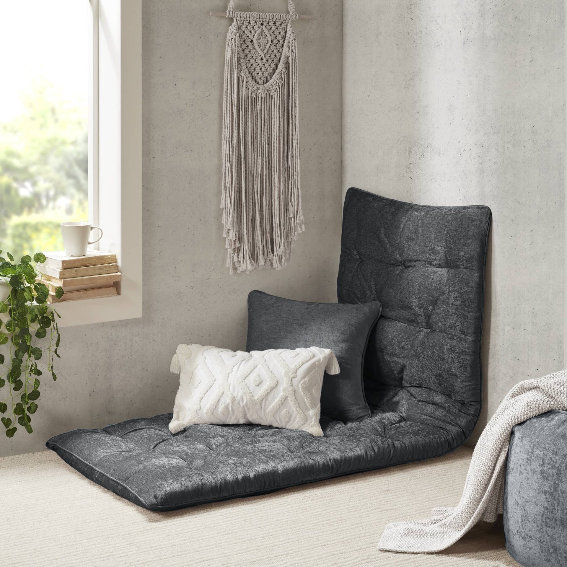 Poly Chenille Lounge Floor Pillow Cushion-27" x 74"