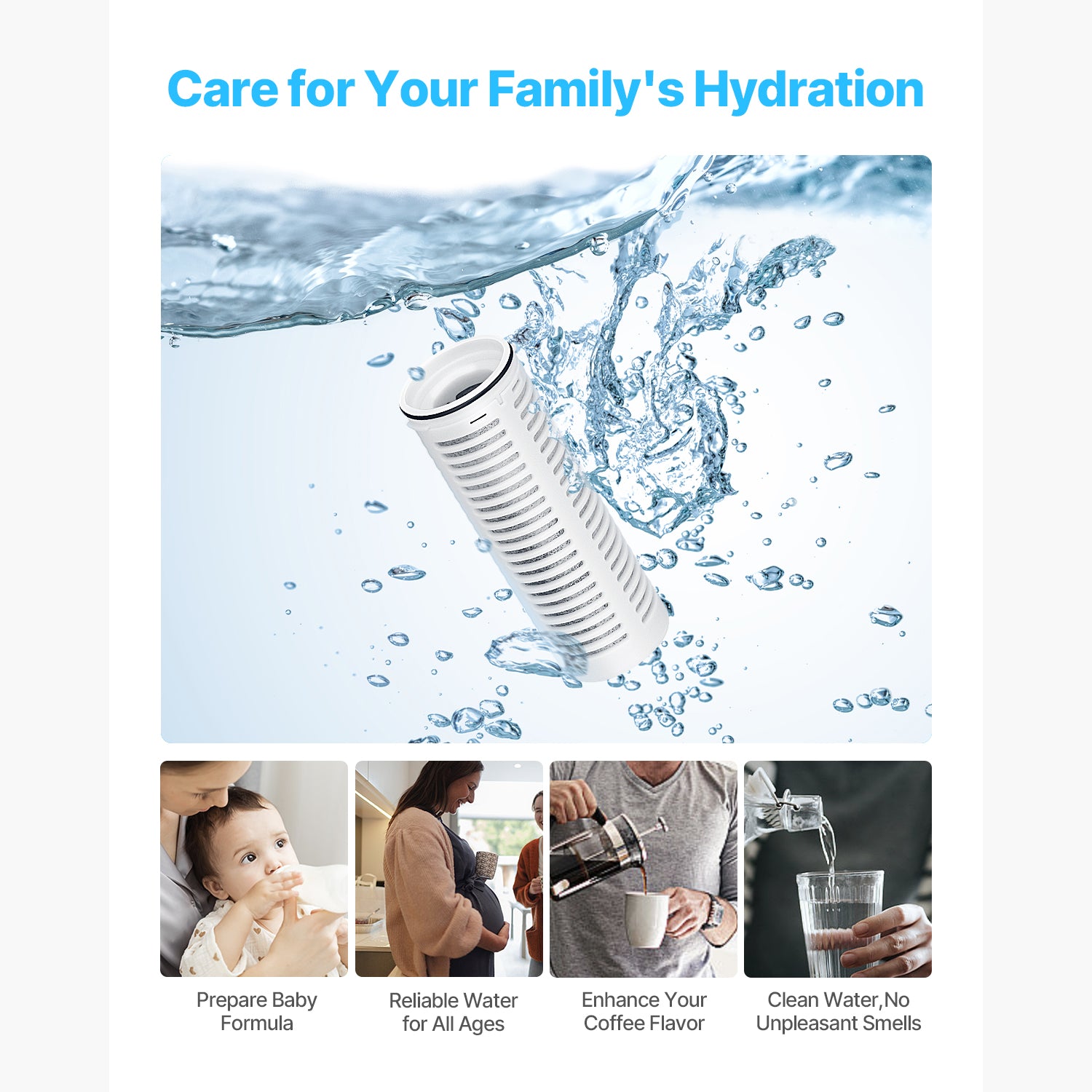 Pitcher Water Filter Replacements 3-pack Filters for Water Filter Pitcher 6287