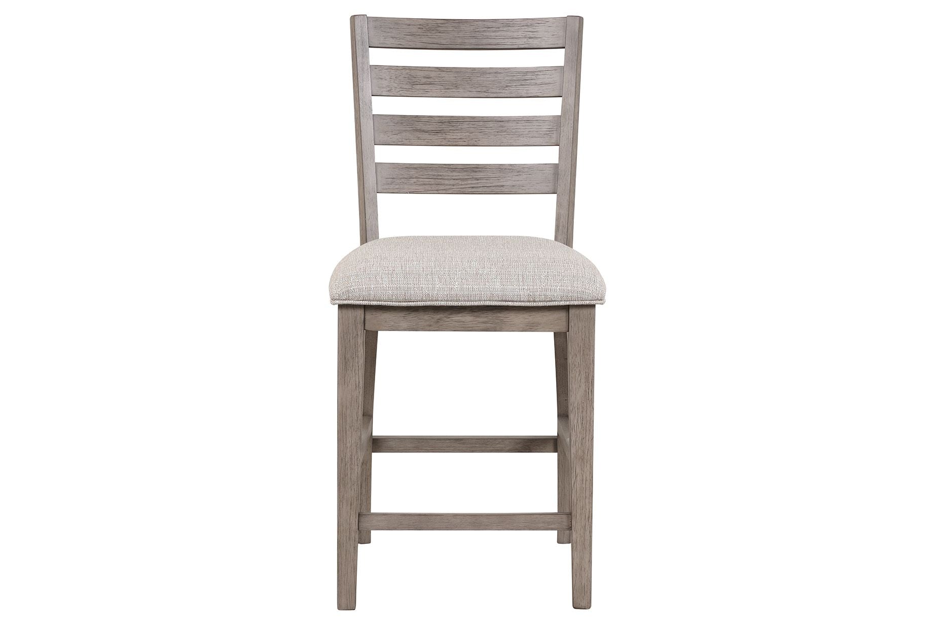 Counter Side Dining Stool W/ Ladder Back (Set of 2)
