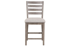 Counter Side Dining Stool W/ Ladder Back (Set of 2)