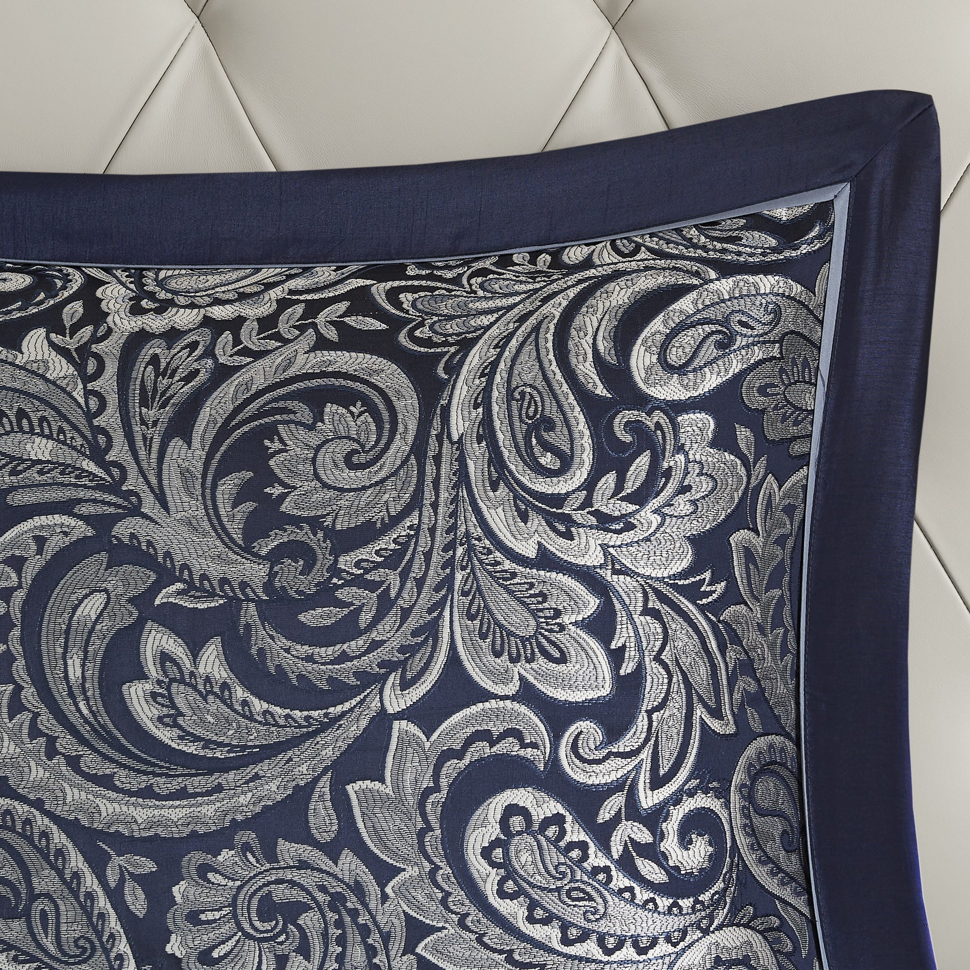 12 Piece Comforter Set with Cotton Bed Sheets Navy King