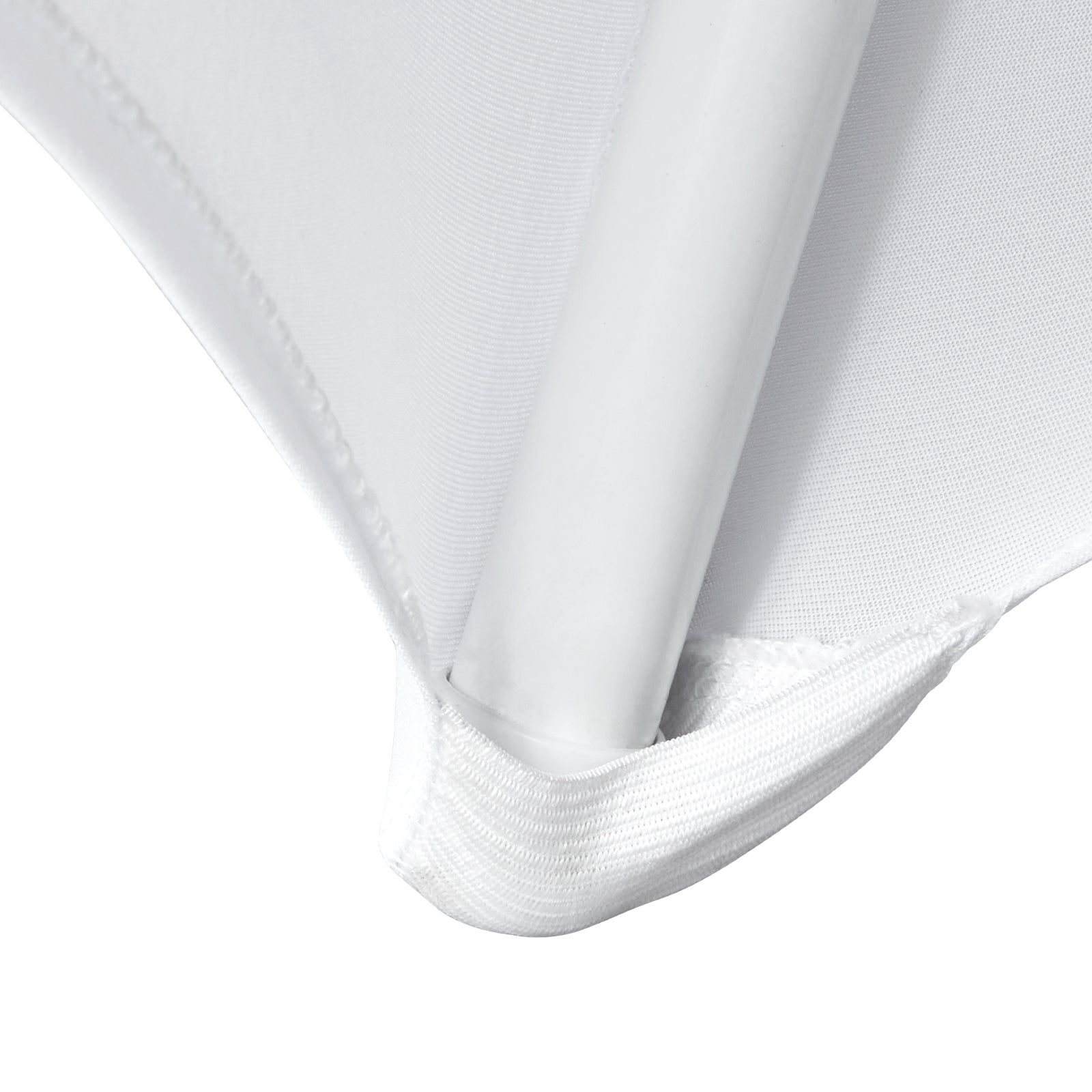 White Stretch Spandex Chair Covers - 12 PCS, Folding Kitchen Chairs Cover, Universal Washable Slipcovers Protector, Removable Chair Seat Covers, for Wedding Party Dining Room Banquet Event