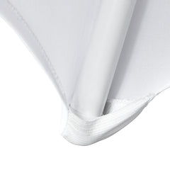 White Stretch Spandex Chair Covers - 12 PCS, Folding Kitchen Chairs Cover, Universal Washable Slipcovers Protector, Removable Chair Seat Covers, for Wedding Party Dining Room Banquet Event