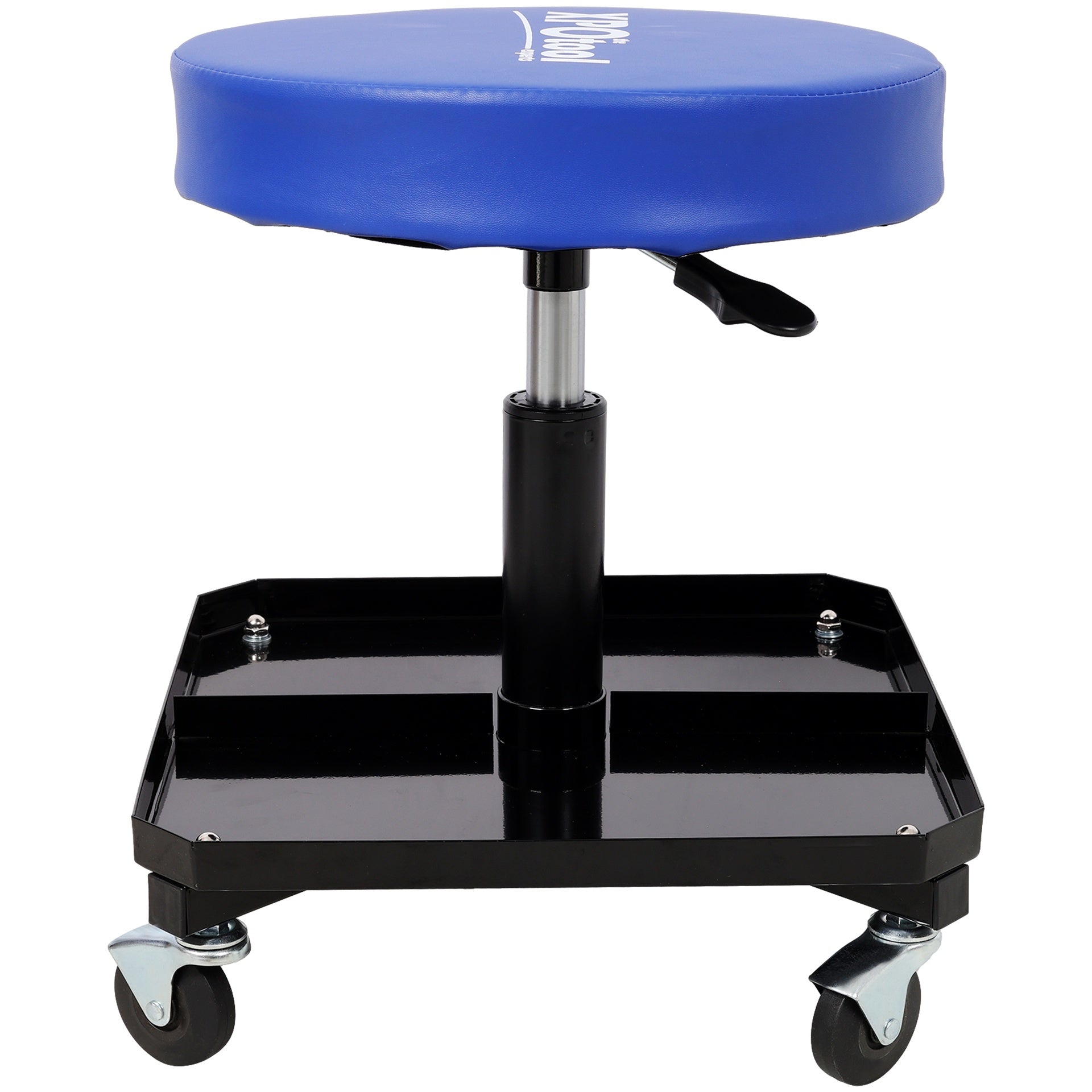 250 LBS Rolling Pneumatic Creeper Garage,Adjustable Mechanic Stool with Tool Tray Storage
