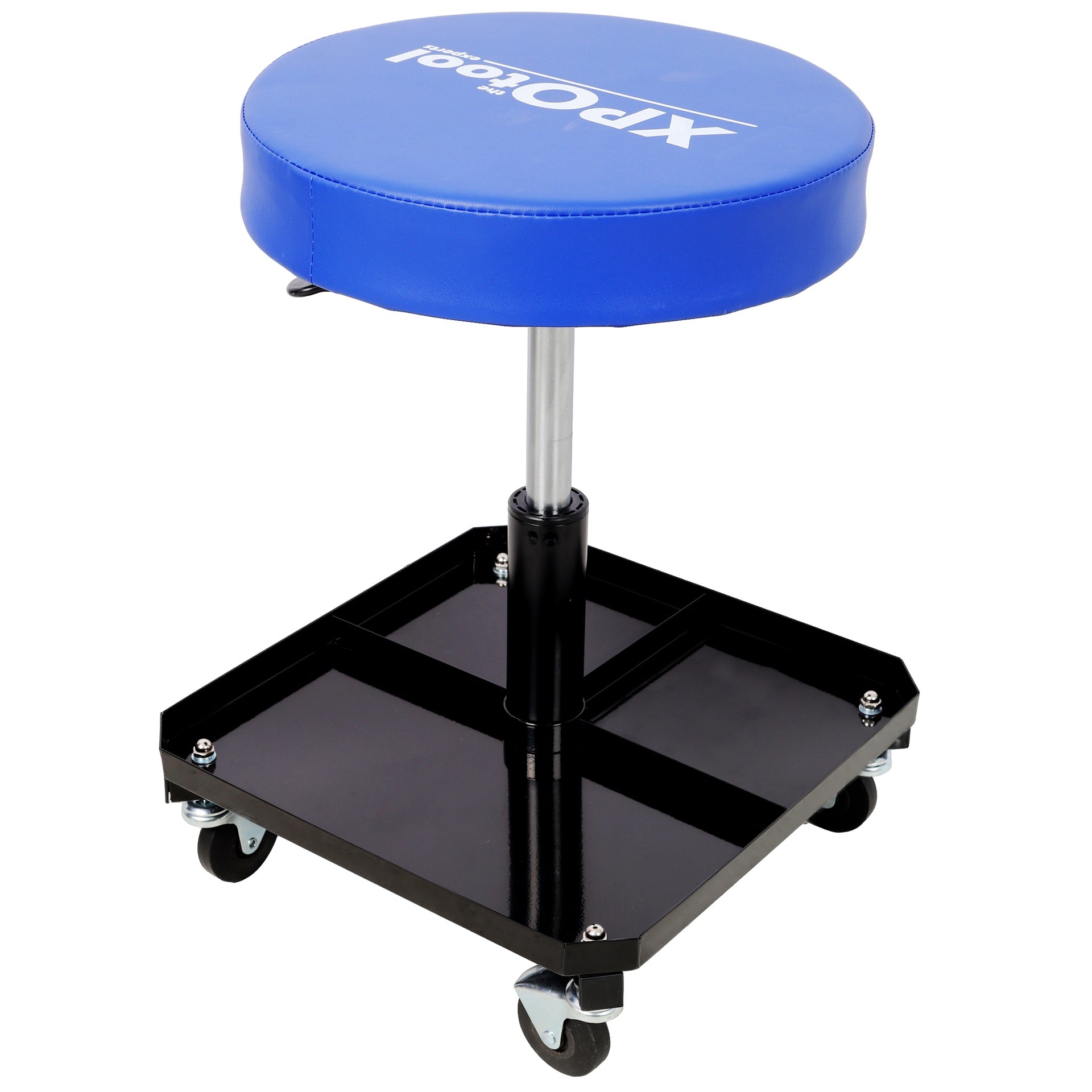 250 LBS Rolling Pneumatic Creeper Garage,Adjustable Mechanic Stool with Tool Tray Storage