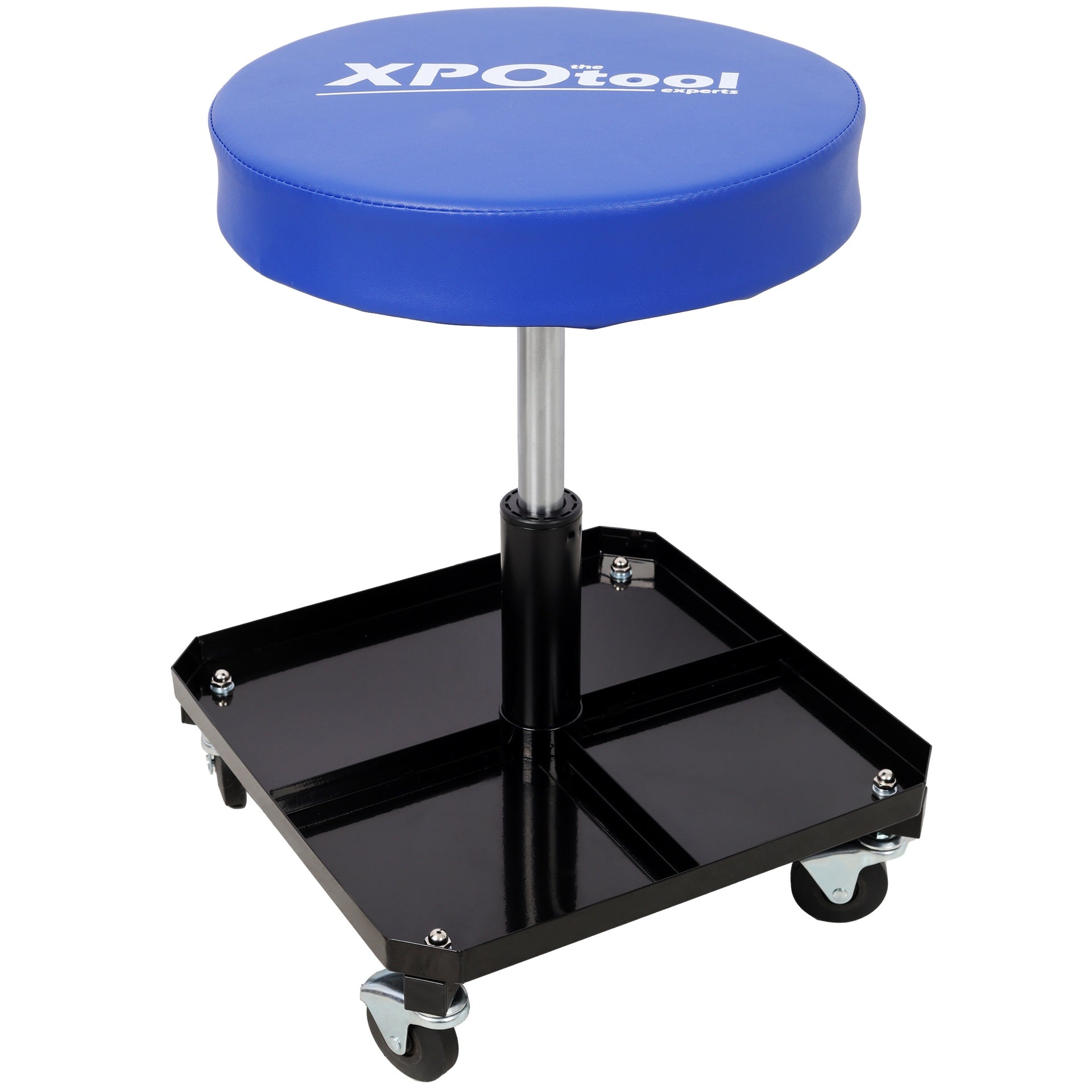 250 LBS Rolling Pneumatic Creeper Garage,Adjustable Mechanic Stool with Tool Tray Storage